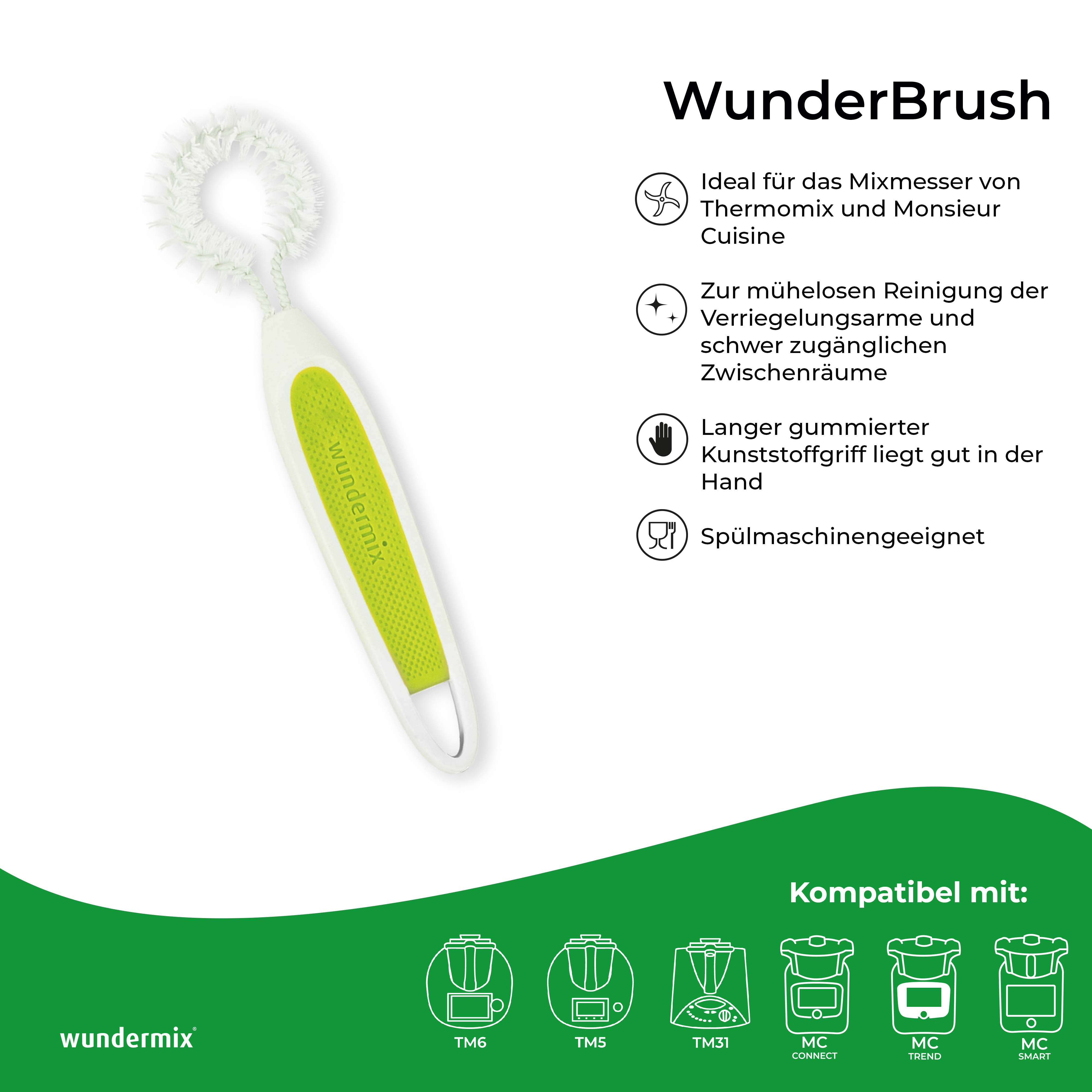 WunderBrush® Omega | Reinigungsbürste für Thermomix-Gehäuse