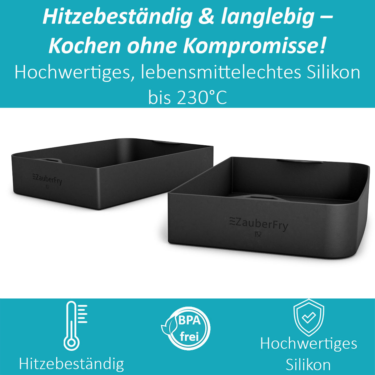 ZauberFry | Backschalenteiler kompatibel mit Tefal OptiGrill, Elite, Plus +, Elite Plus, 4in1, 2in1