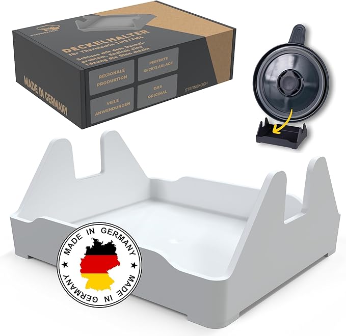 STERNEKOCH Deckelhalter mit Abtropfschale für Thermomix TM6, TM5