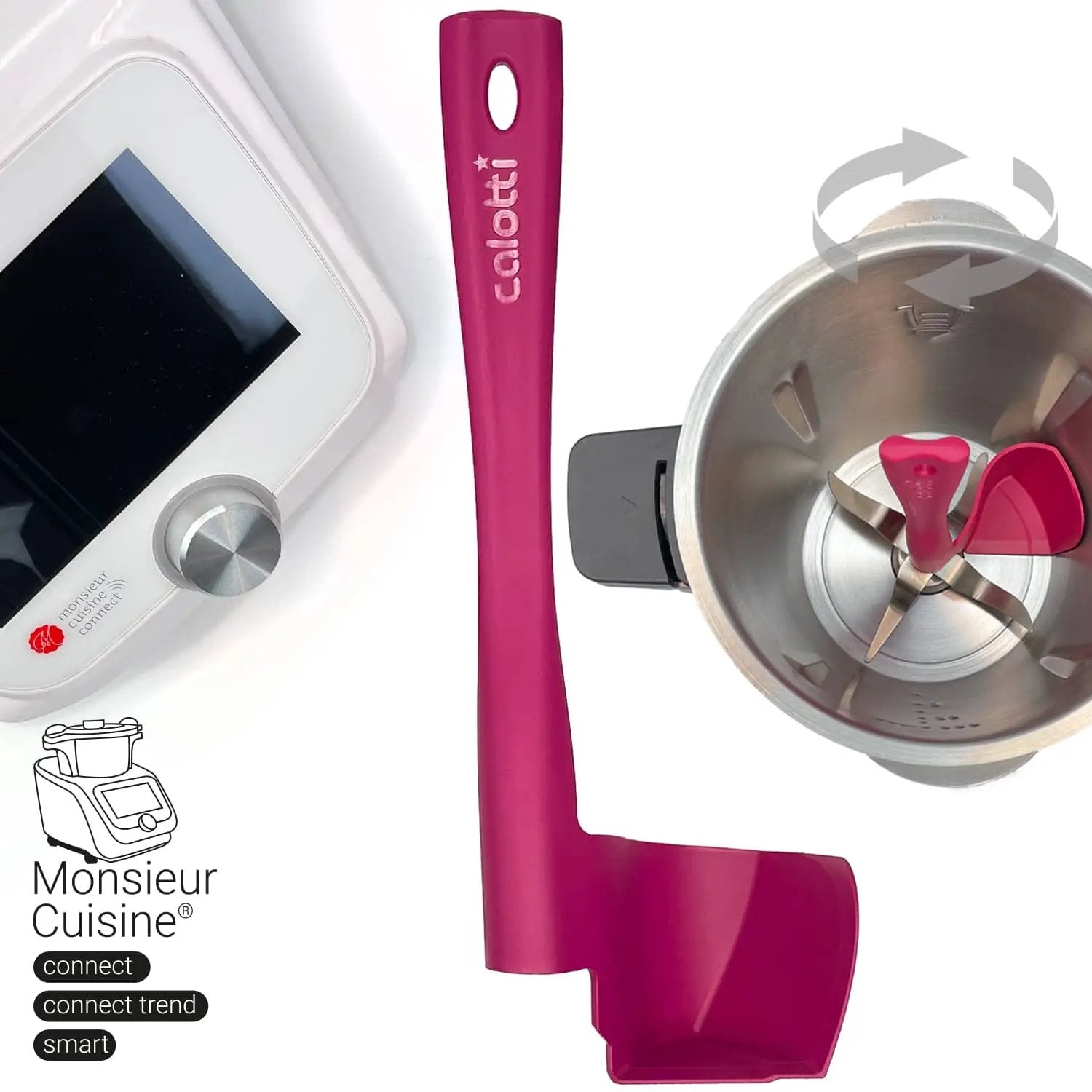 Calotti® Drehkellenspatel für Monsieur Cuisine Connect, Trend, Smart