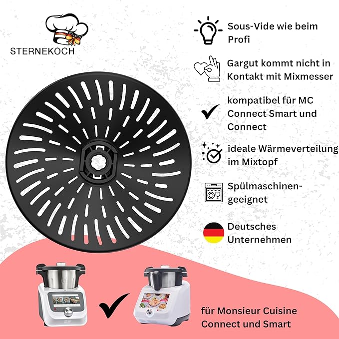 STERNEKOCH Messerabdeckung für Monsieur Cuisine Smart, Trend, Connect