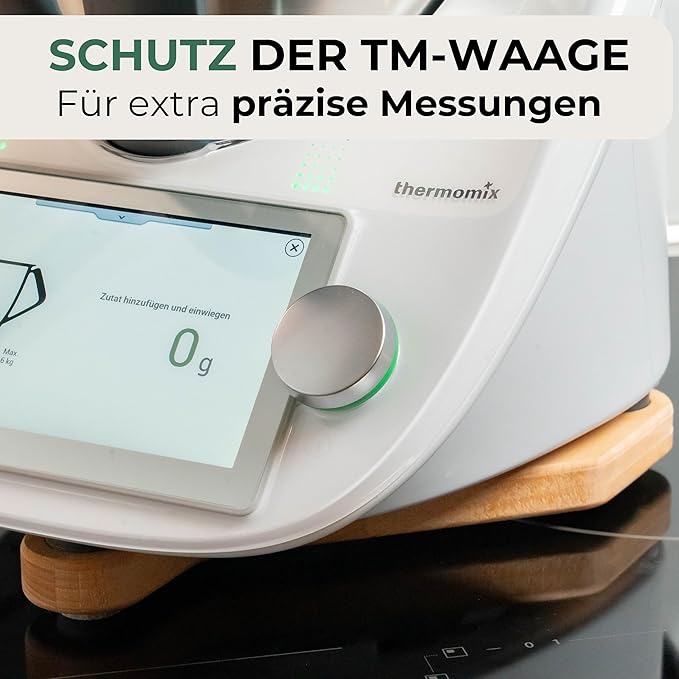 STERNEKOCH Gleitbrett aus Buchenholz für Thermomix TM6, TM5