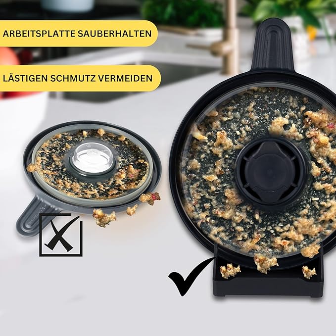 STERNEKOCH Deckelhalter mit Abtropfschale für Thermomix TM6, TM5