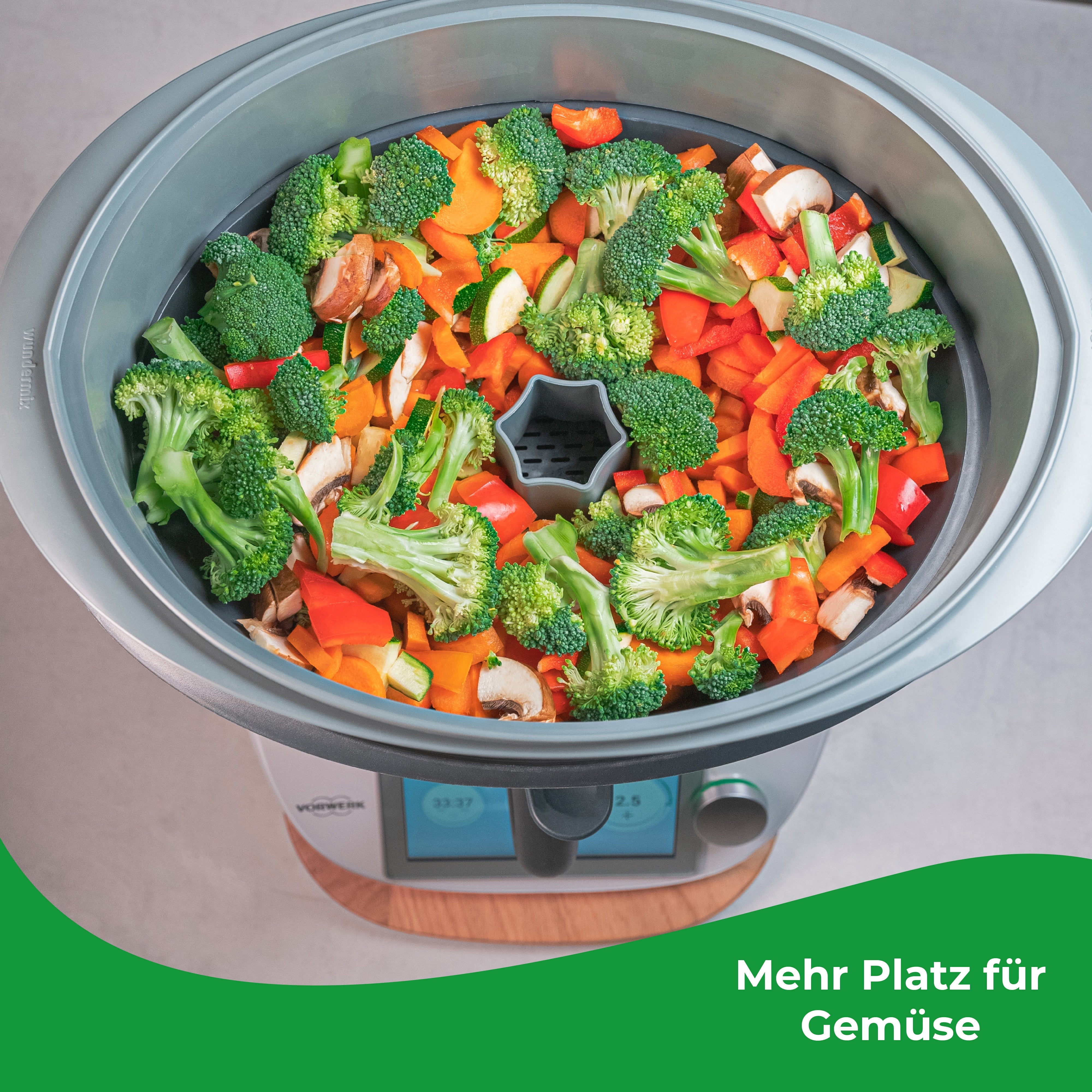 MaxiSteam® | Varoma-Vergrößerung für TM6, TM5, TM31