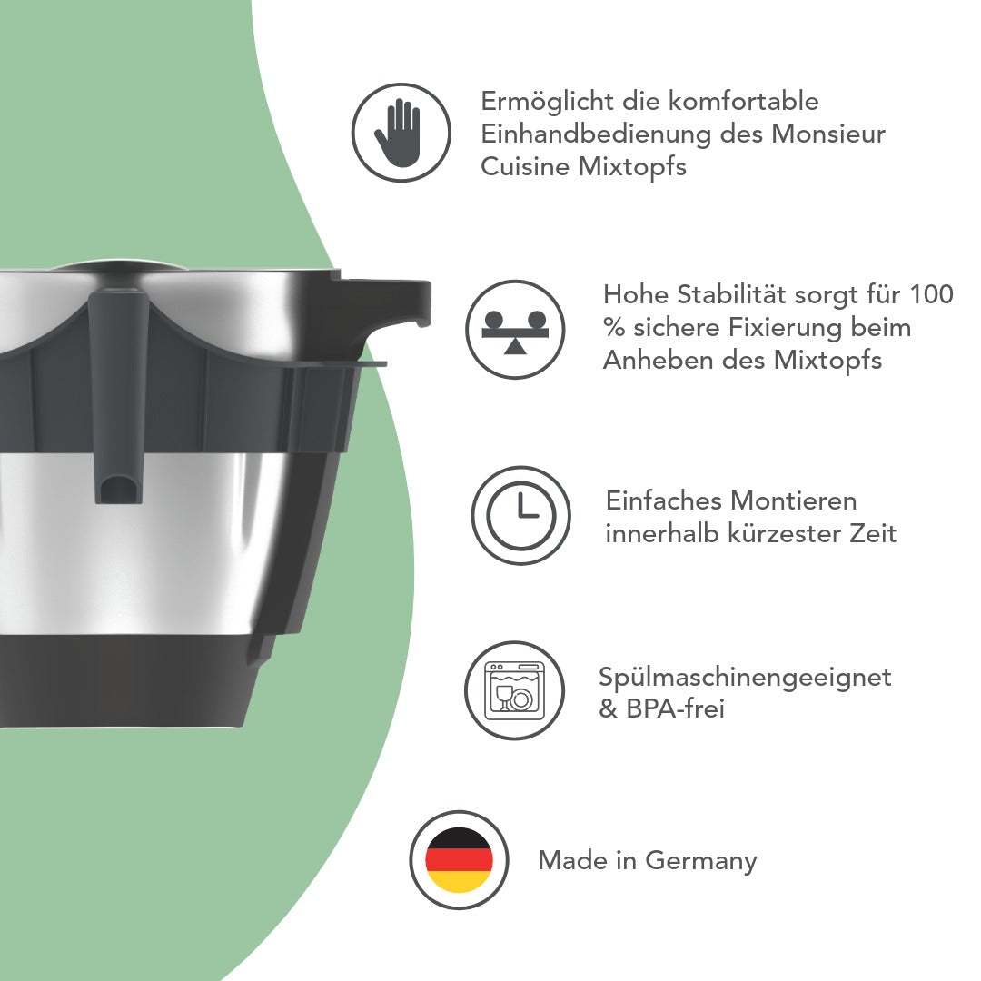 WunderGrip® | Einhand-Griff für den Monsieur Cuisine Connect/Trend Mixtopf