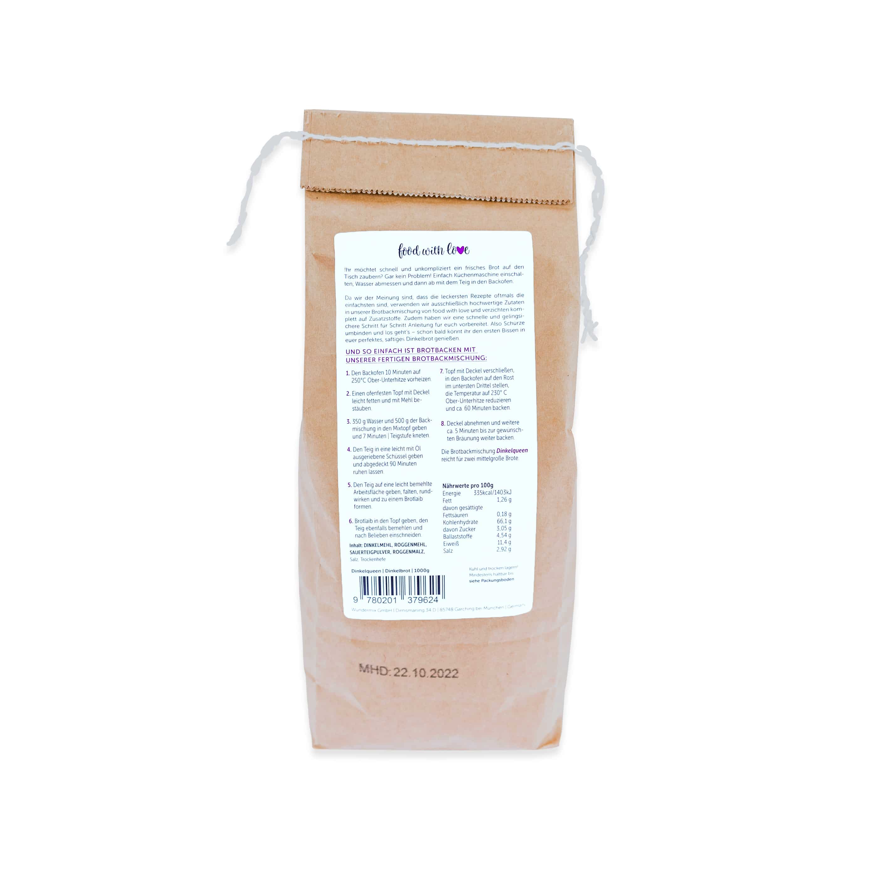 Brotbackmischung «Dinkelqueen» | Dinkelbrot | 1000g