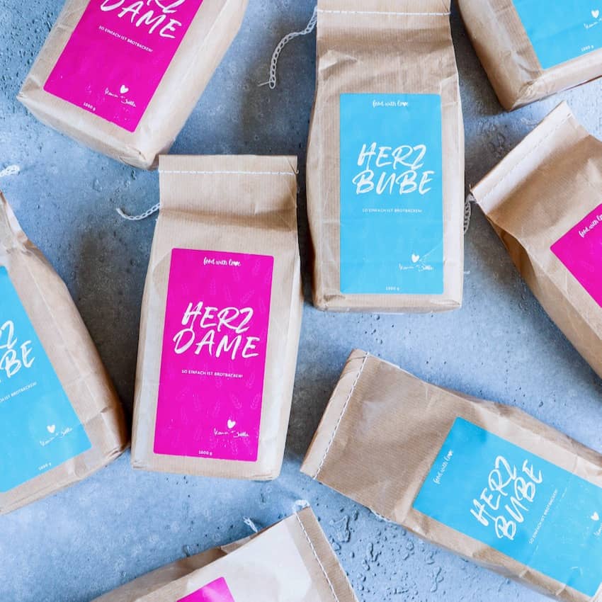 Brotbackmischung «Herzdame» | Französisches Weißbrot | 1000g