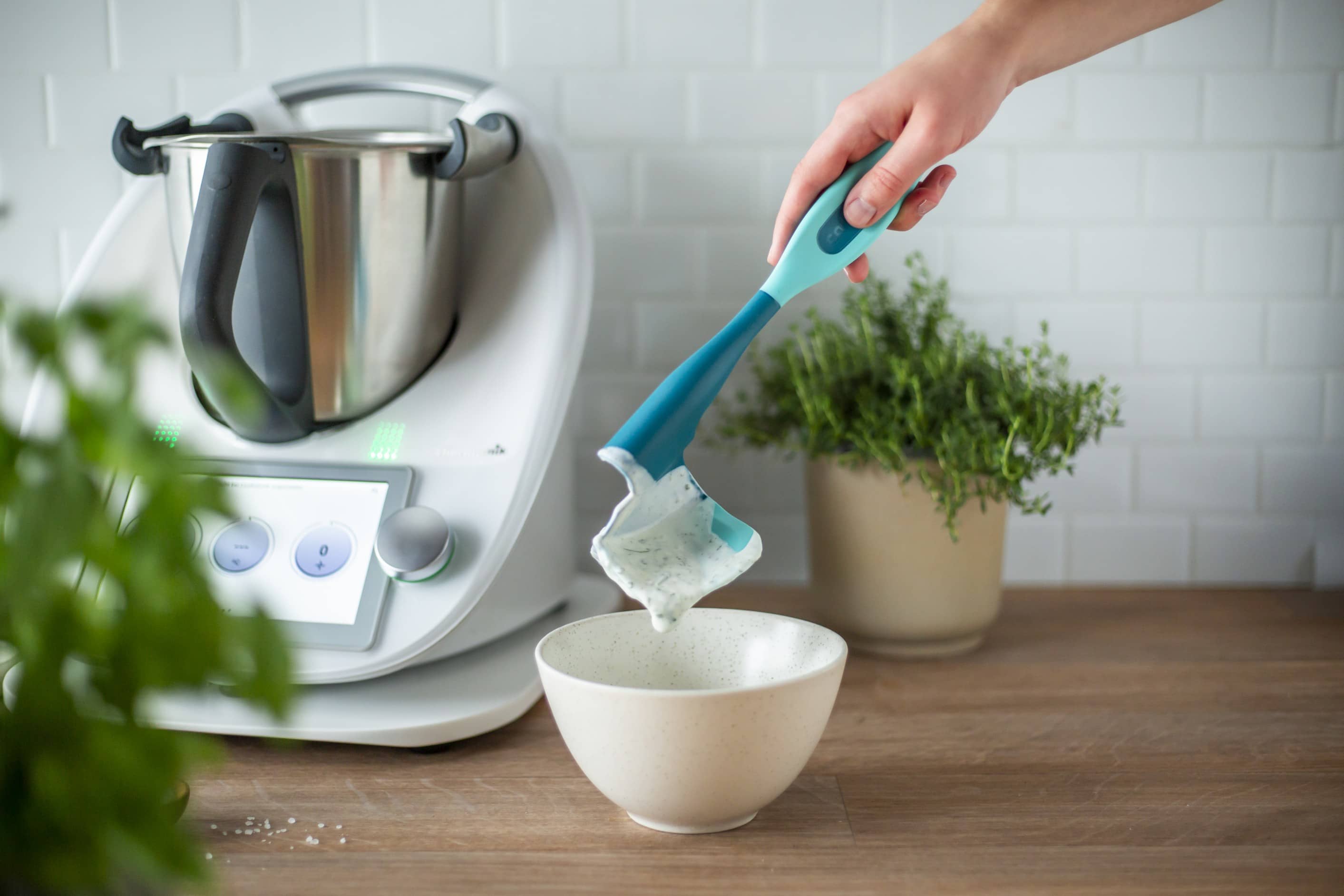 Calotti® Silikon + | Drehkellenspatel für Thermomix TM7, TM6, TM5, TM31