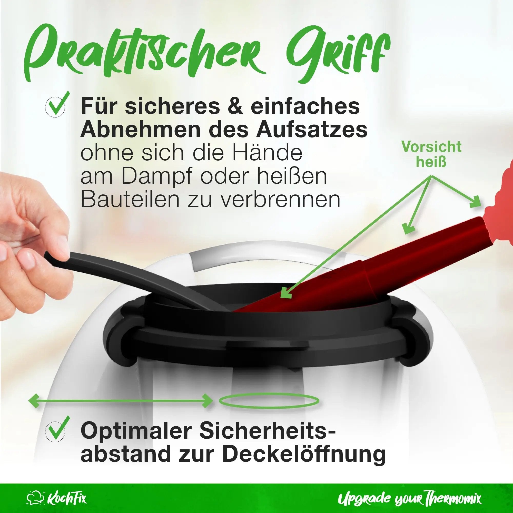 KochFix | Dampfumlenkung für Thermomix & Monsieur Cuisine