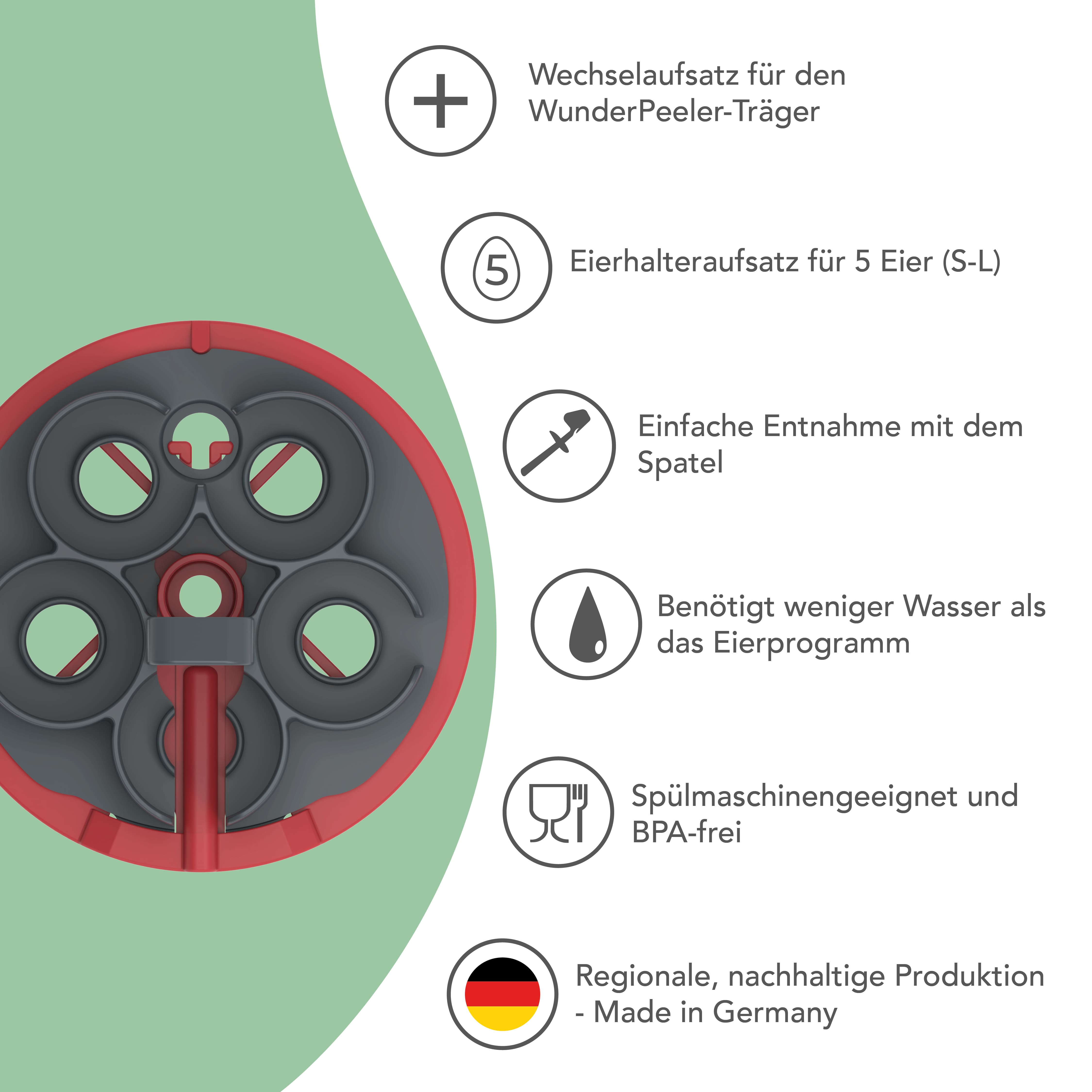 EggPro | Eierhalter-Aufsatz inkl. Träger für Monsieur Cuisine Smart, Trend, Connect