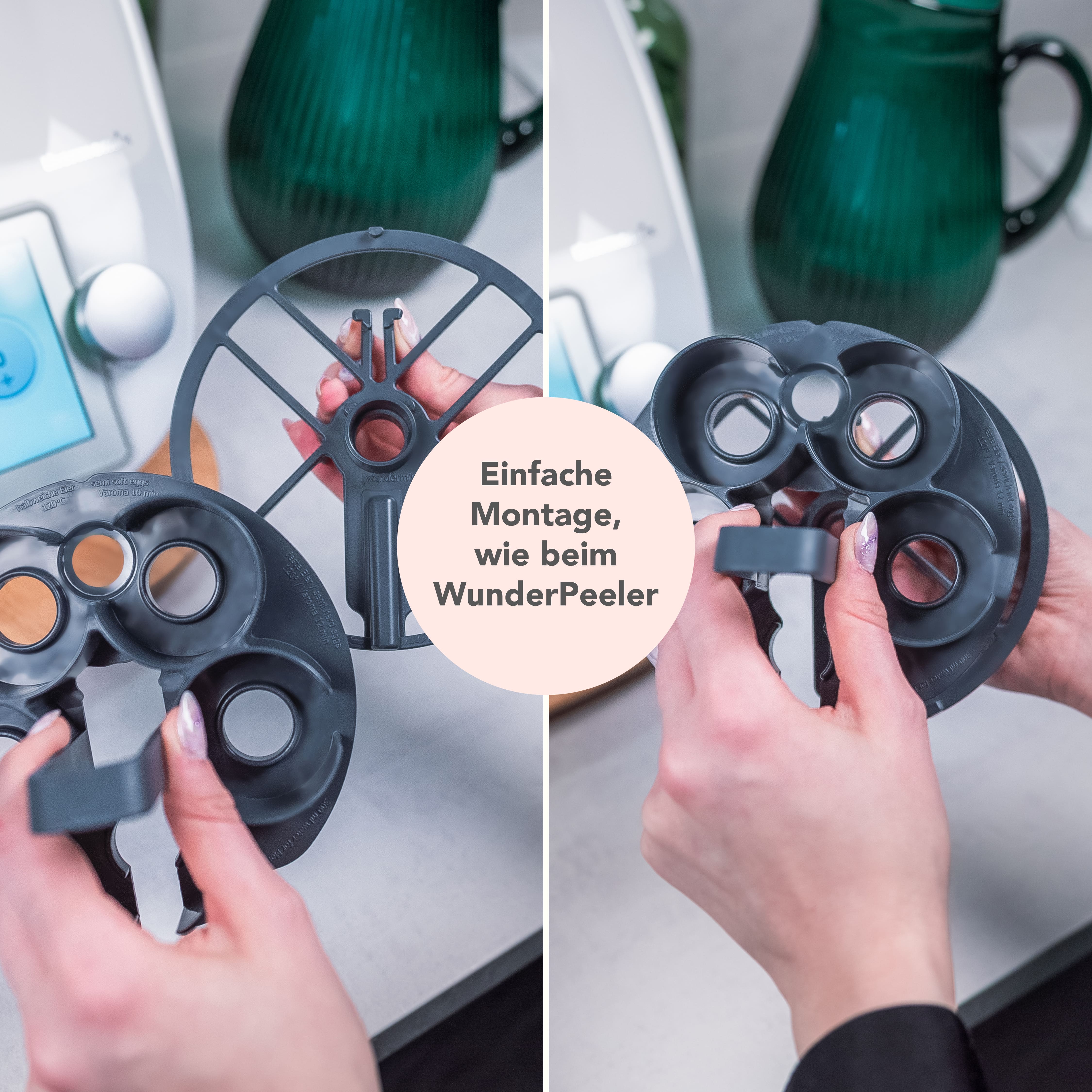 EggPro | Eierhalter-Aufsatz inkl. Träger für Monsieur Cuisine Smart, Trend, Connect