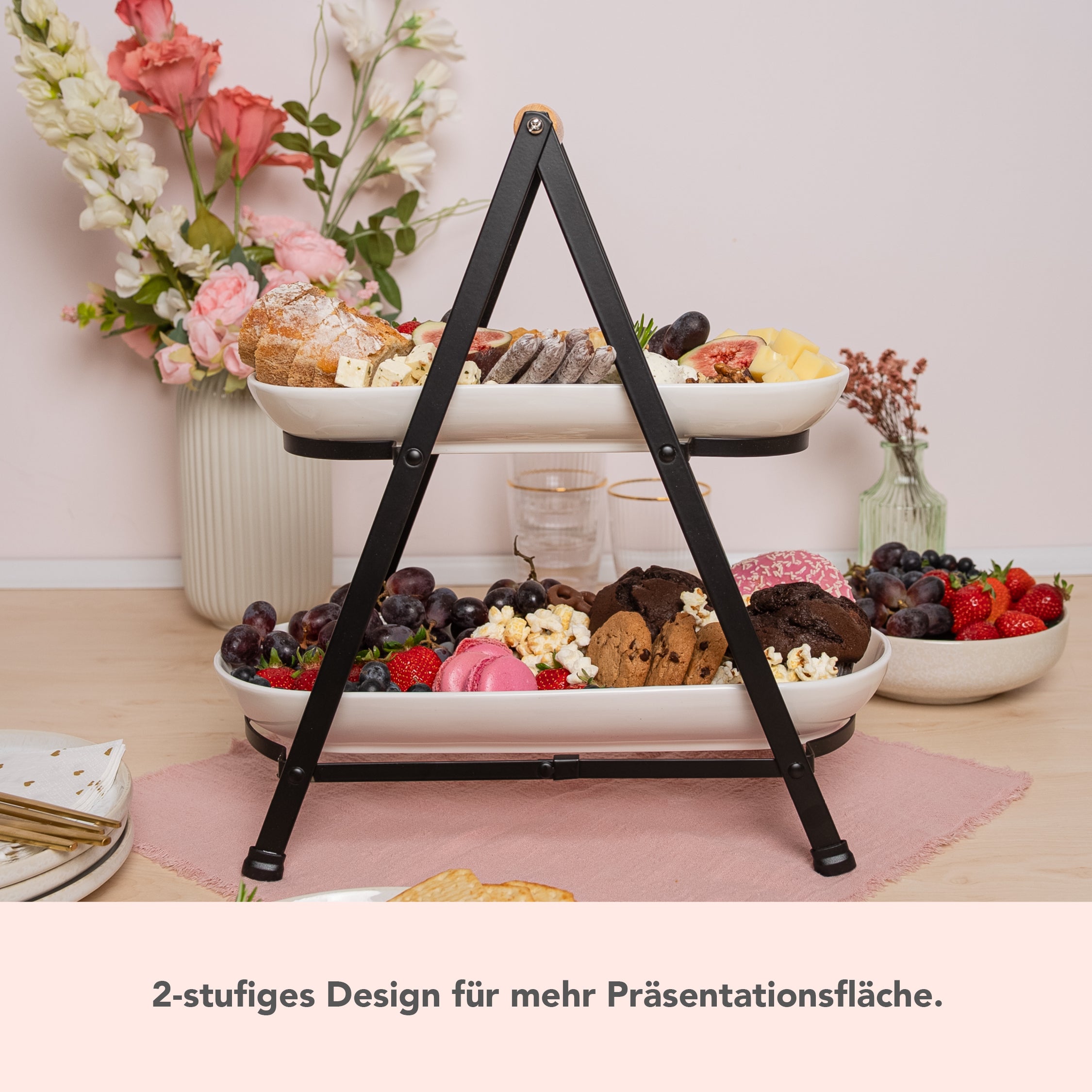 Servier-Etagere | 2-stöckig