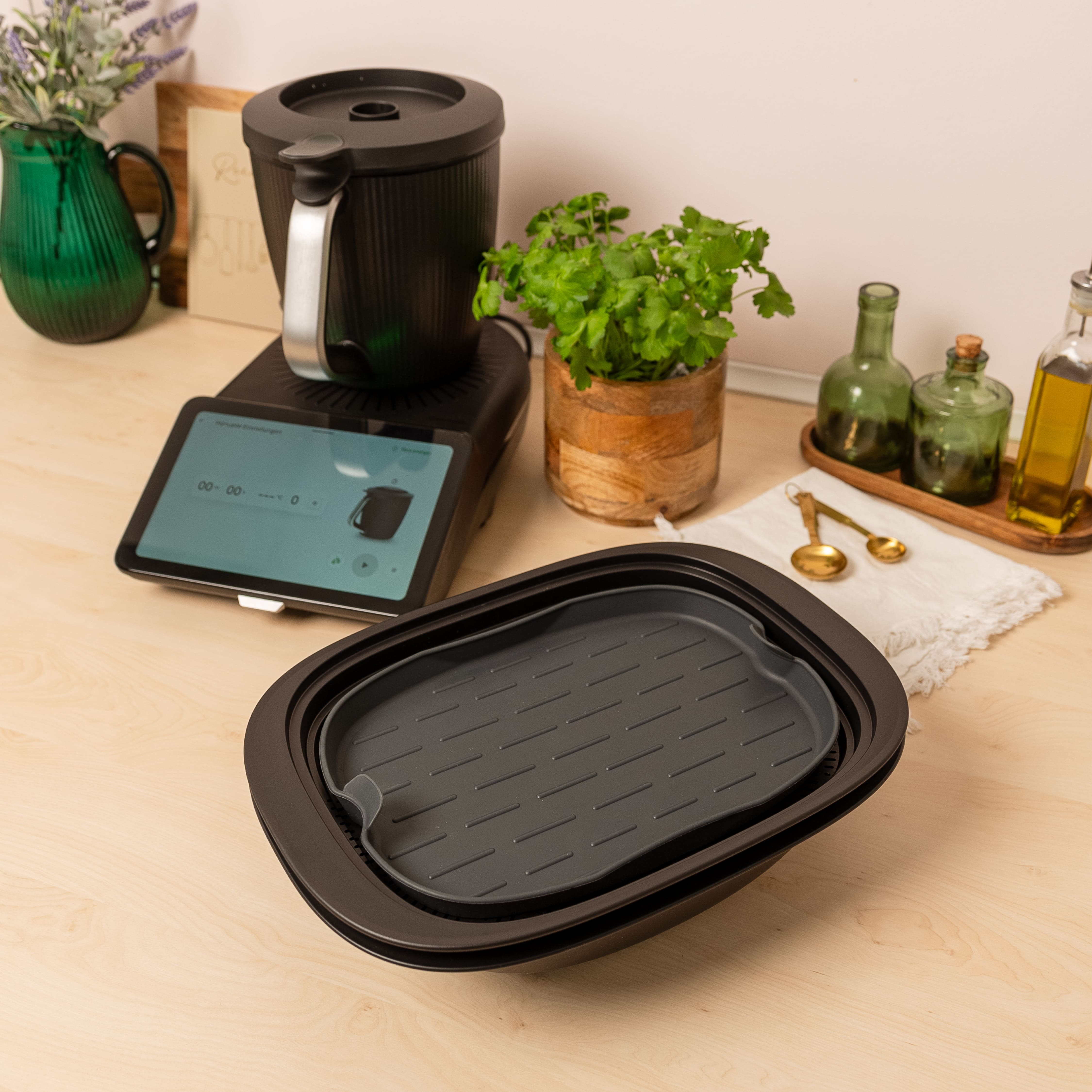 FlexiSteam® | Silikon-Auflaufform für Varoma-Einlegeboden | Thermomix TM7