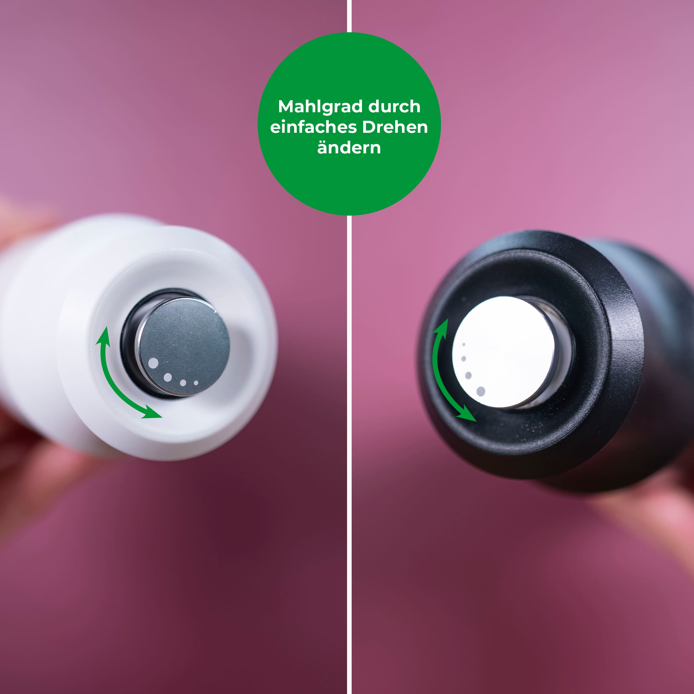 WunderSpicer® | Elektrische Salz- oder Pfeffermühle mit Keramik-Mahlwerk