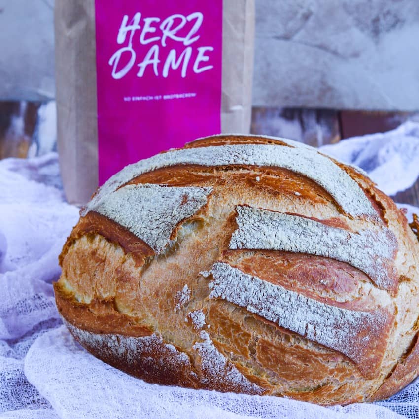 Brotbackmischung «Herzdame» | Französisches Weißbrot | 1000g