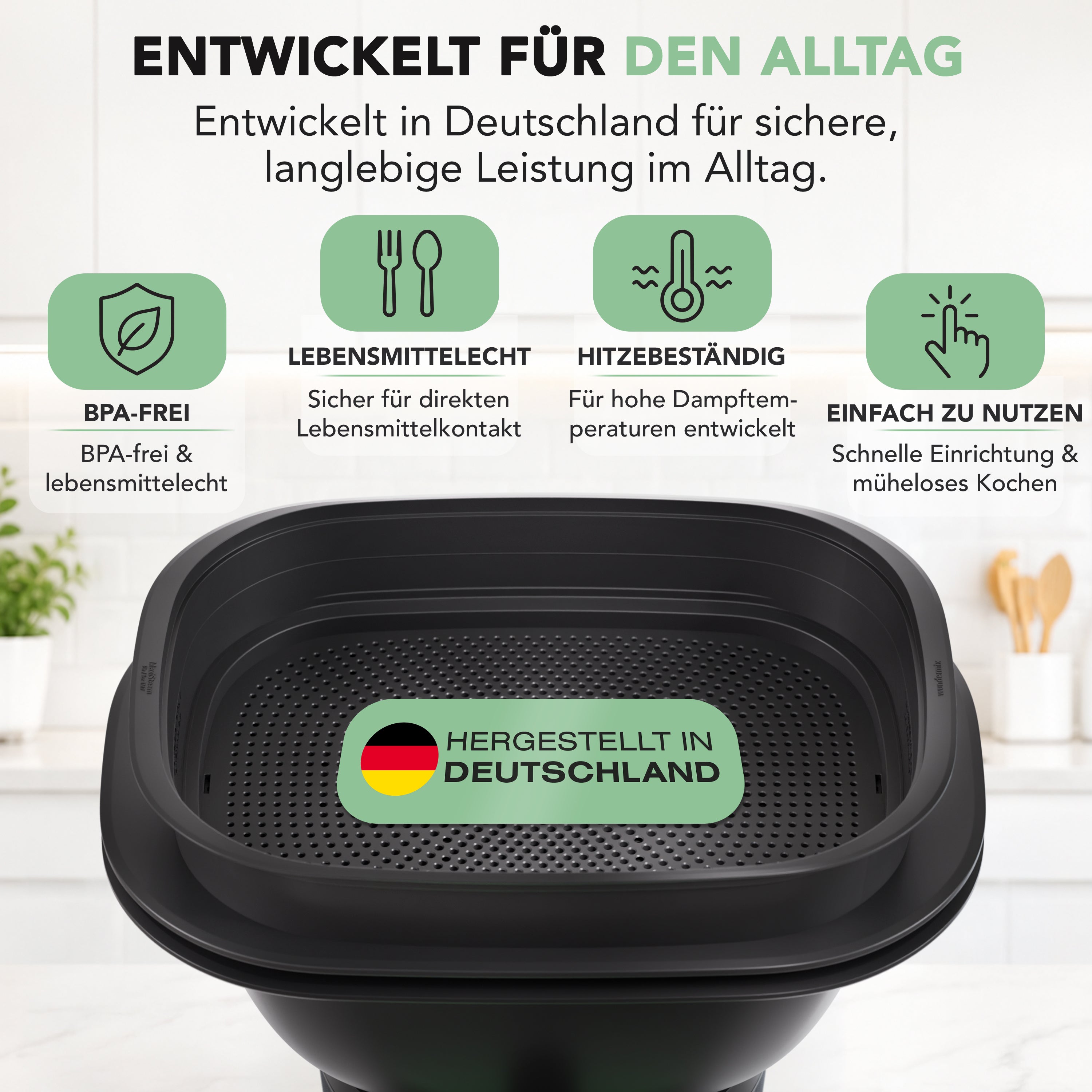 MaxiSteam® | Varoma-Erweiterung mit Einlegeboden für Thermomix TM7