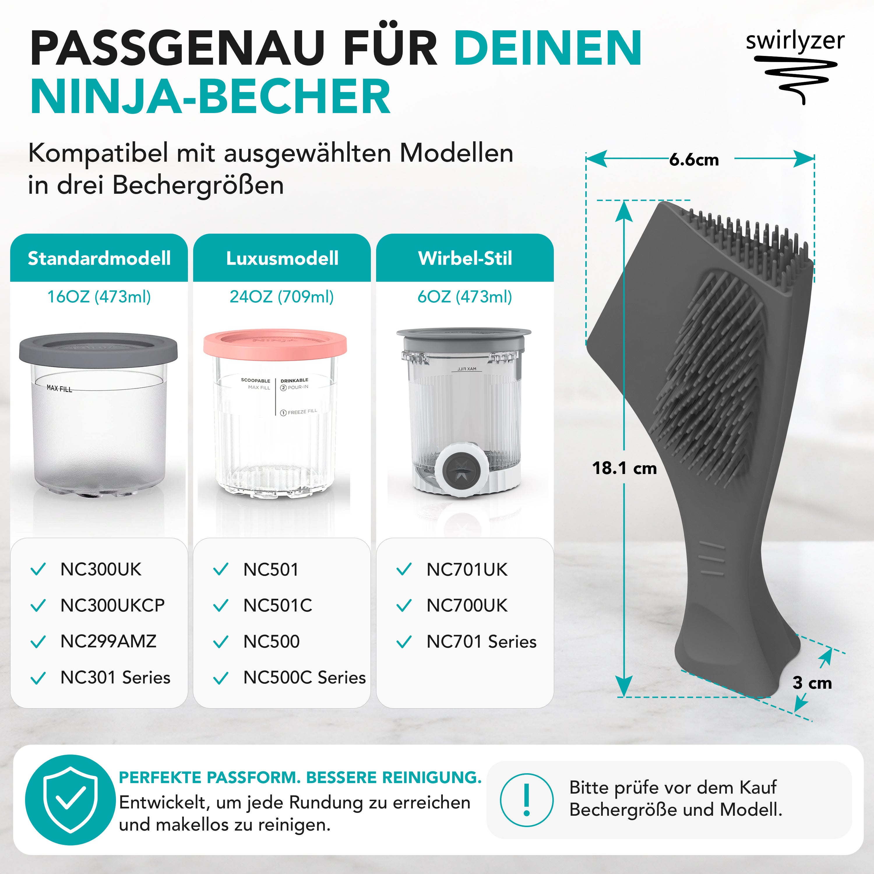Swirlyzer | Reinigungsbürste für Ninja Creami