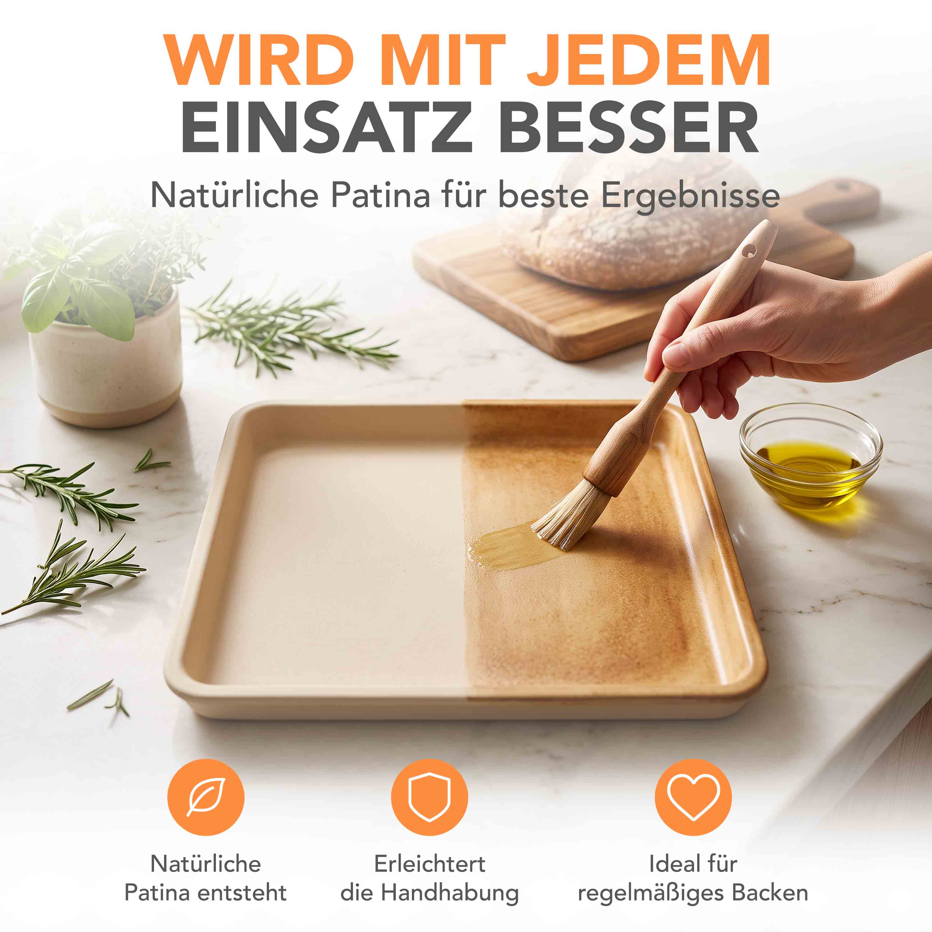 WunderKitchen® | Stoneware Backblech (41×30,5 cm)