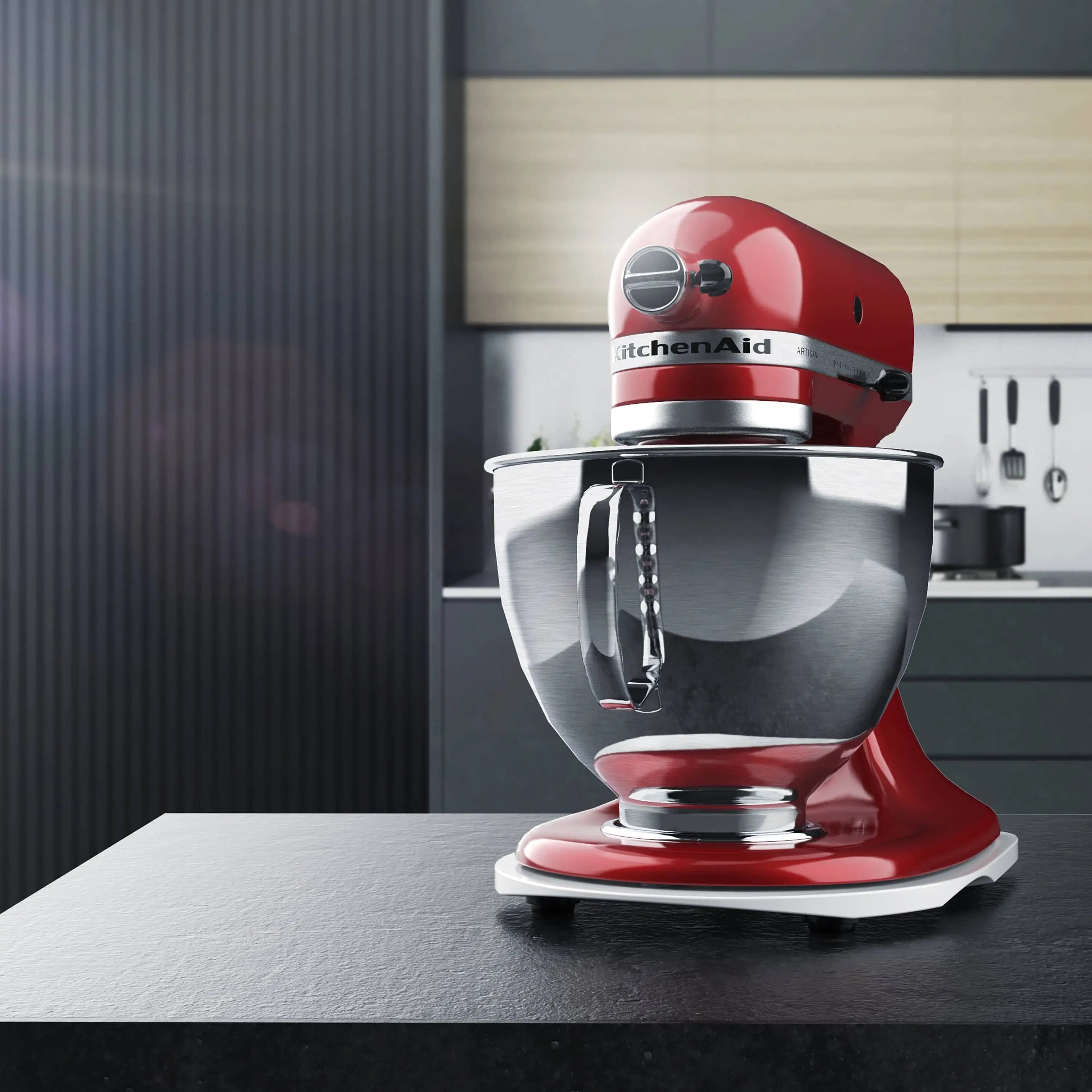 KitchenSlider® M | Alpine White | Gleitbrett für KitchenAid