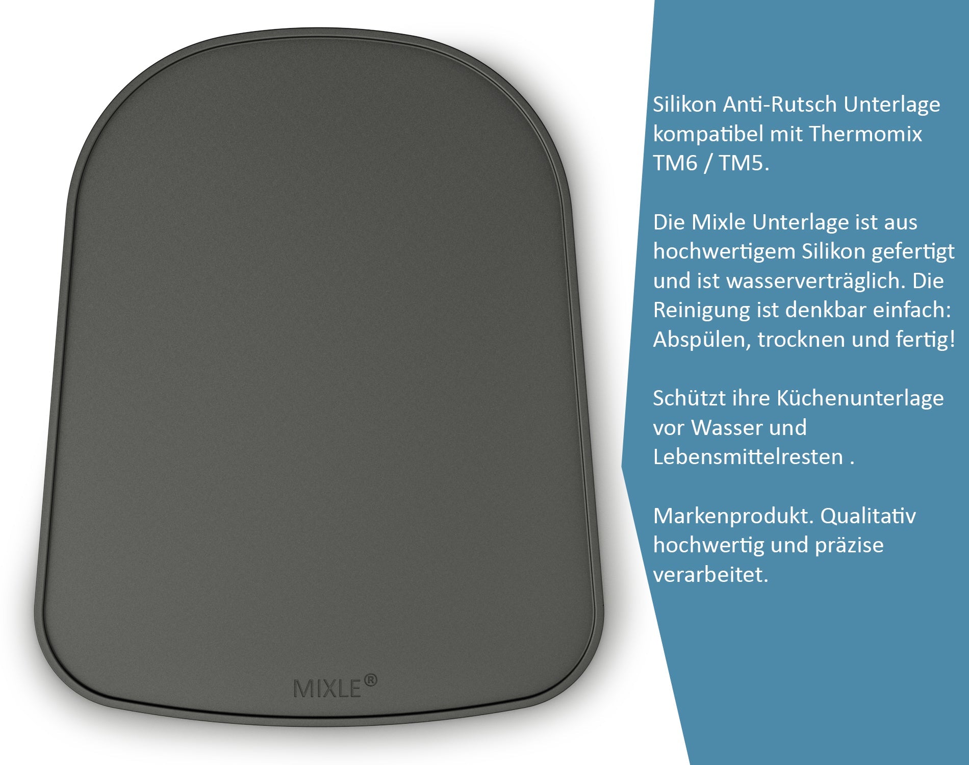 mixle® | Silikonmatte kompatibel mit Thermomix TM7, TM6, TM5