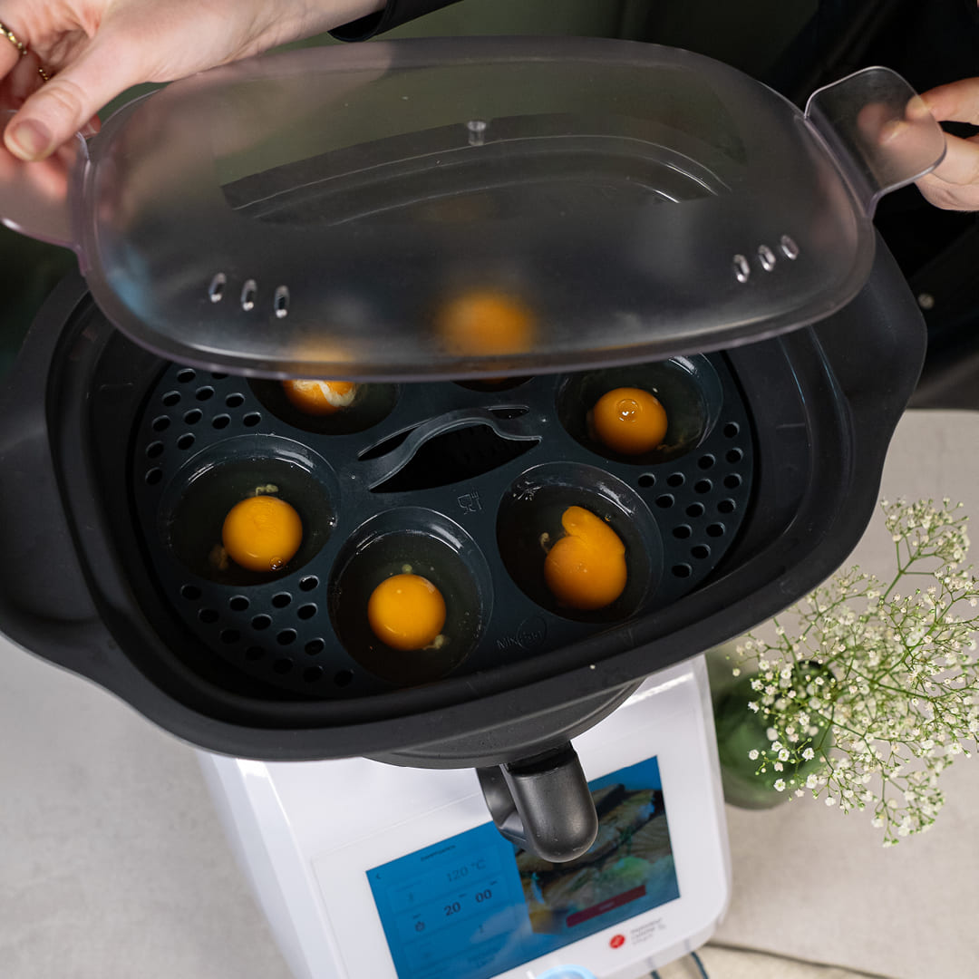 MixEgg® | Eierpochiereinsatz für TM7 und Monsieur Cuisine Smart, Trend, Connect