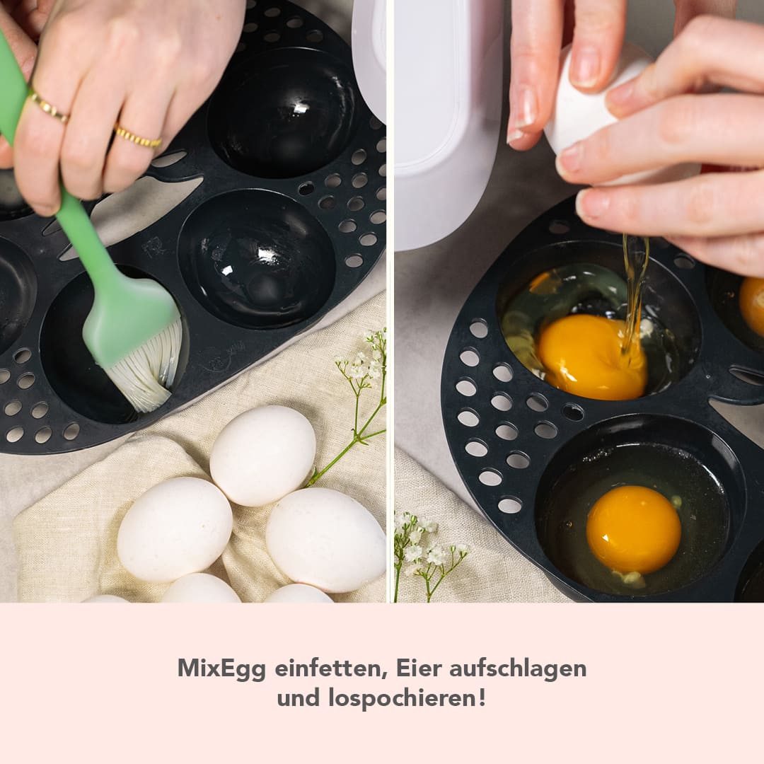 MixEgg® | Eierpochiereinsatz für TM7 und Monsieur Cuisine Smart, Trend, Connect