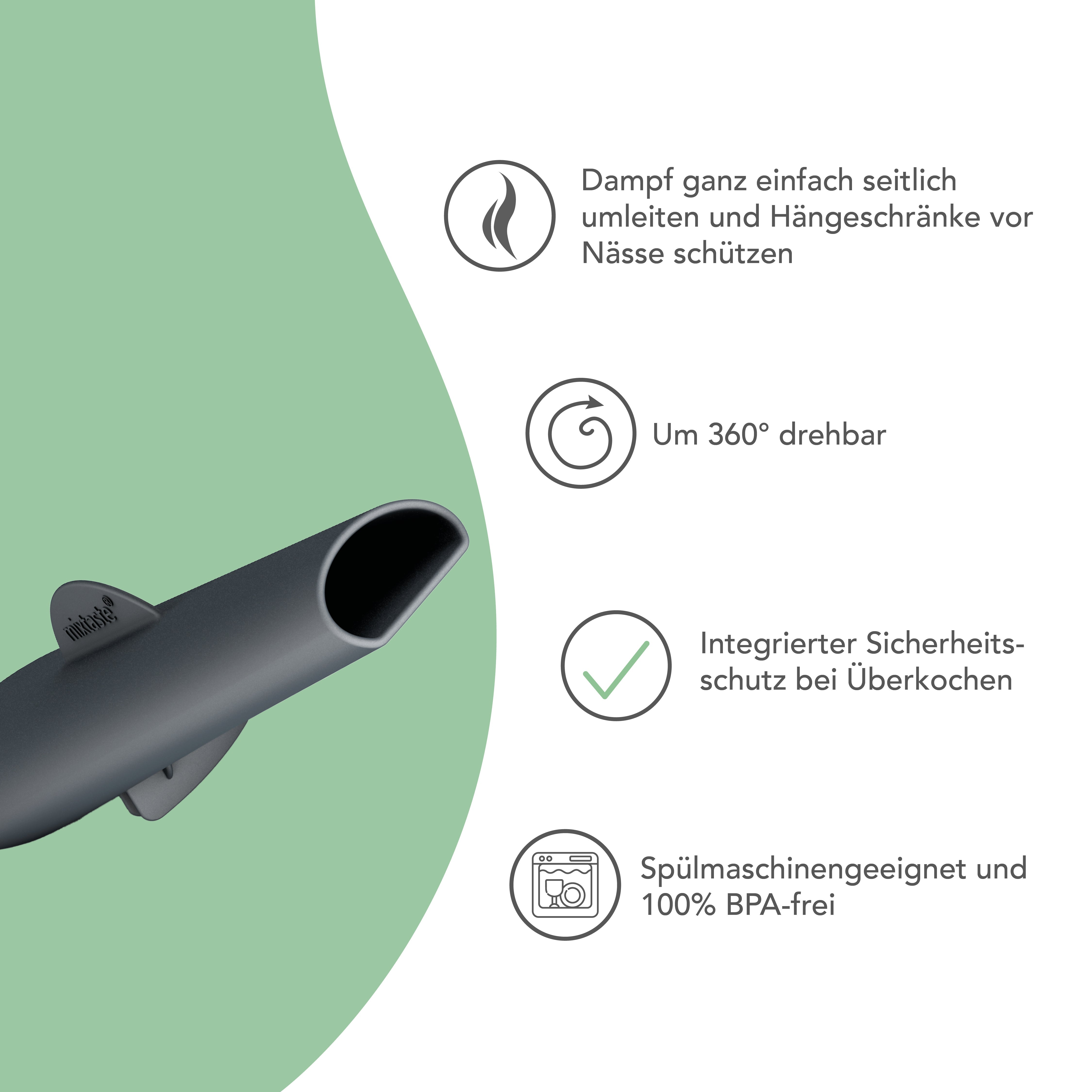 mixtaste® | Dampfumleiter-Kamin für Thermomix