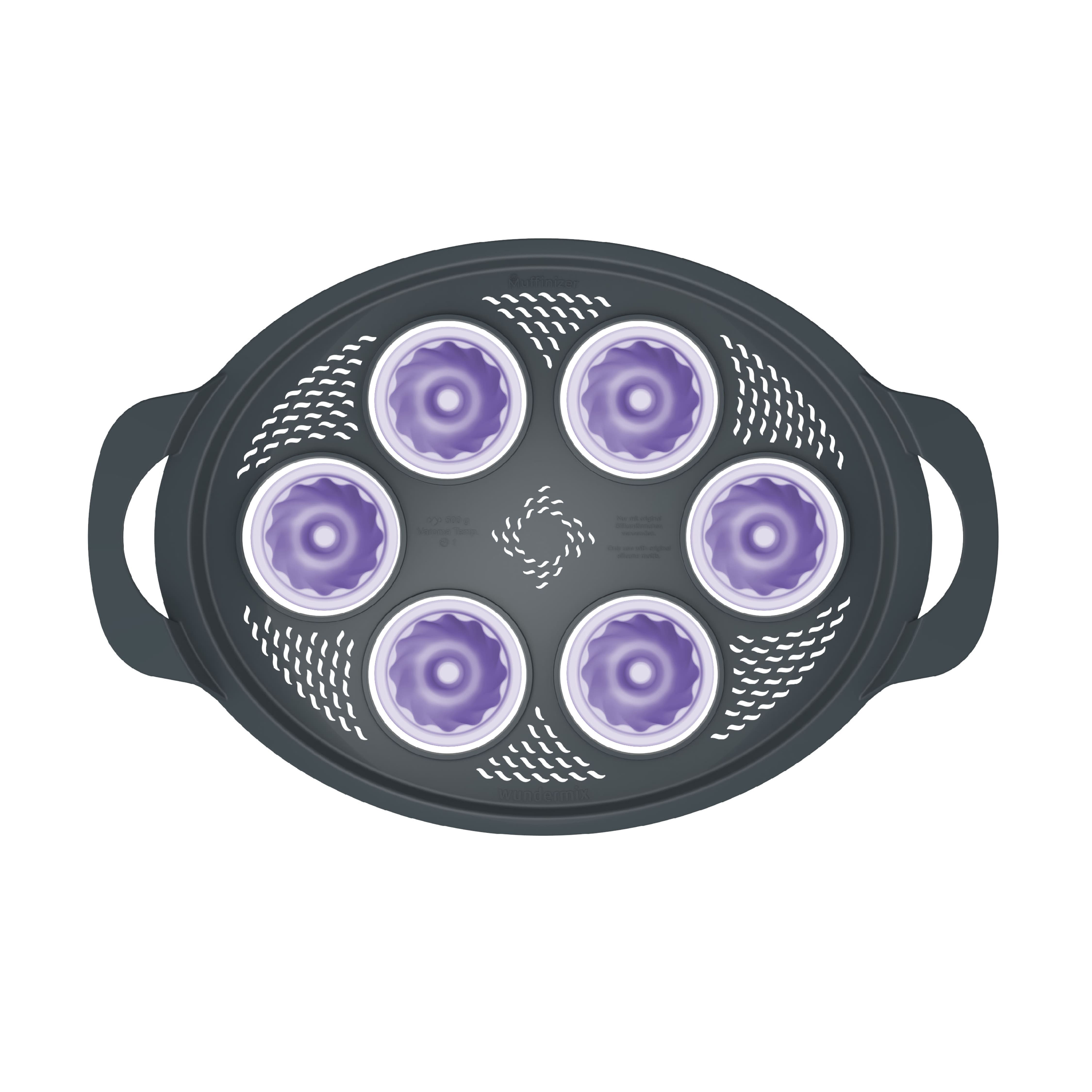 Muffinizer® | inkl. 6 Silikonförmchen | Backform für Thermomix TM6, TM5, TM31