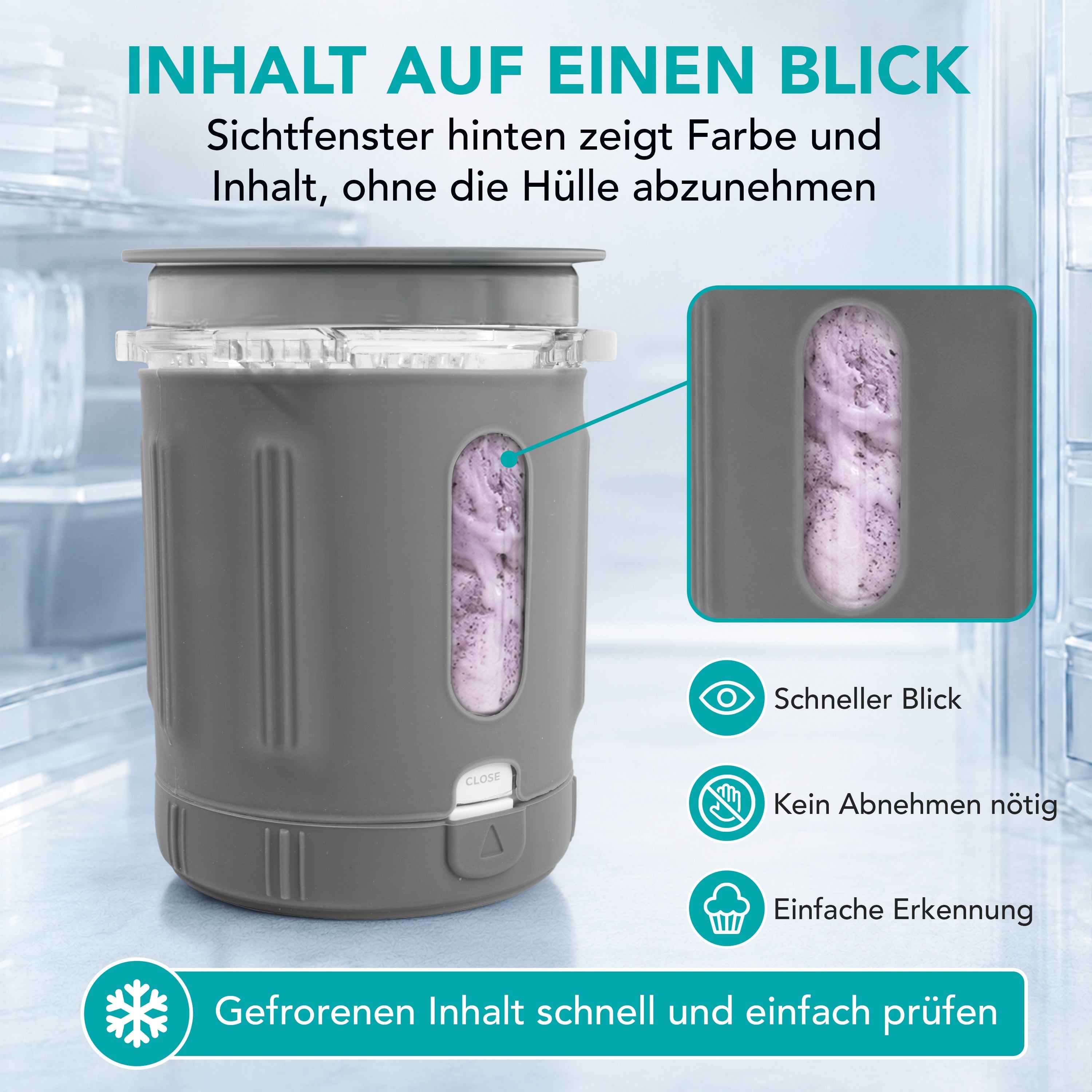 Swirlyzer | Silikon-Schutzhülle für Ninja Creami Scoop & Swirl Eisbehälter