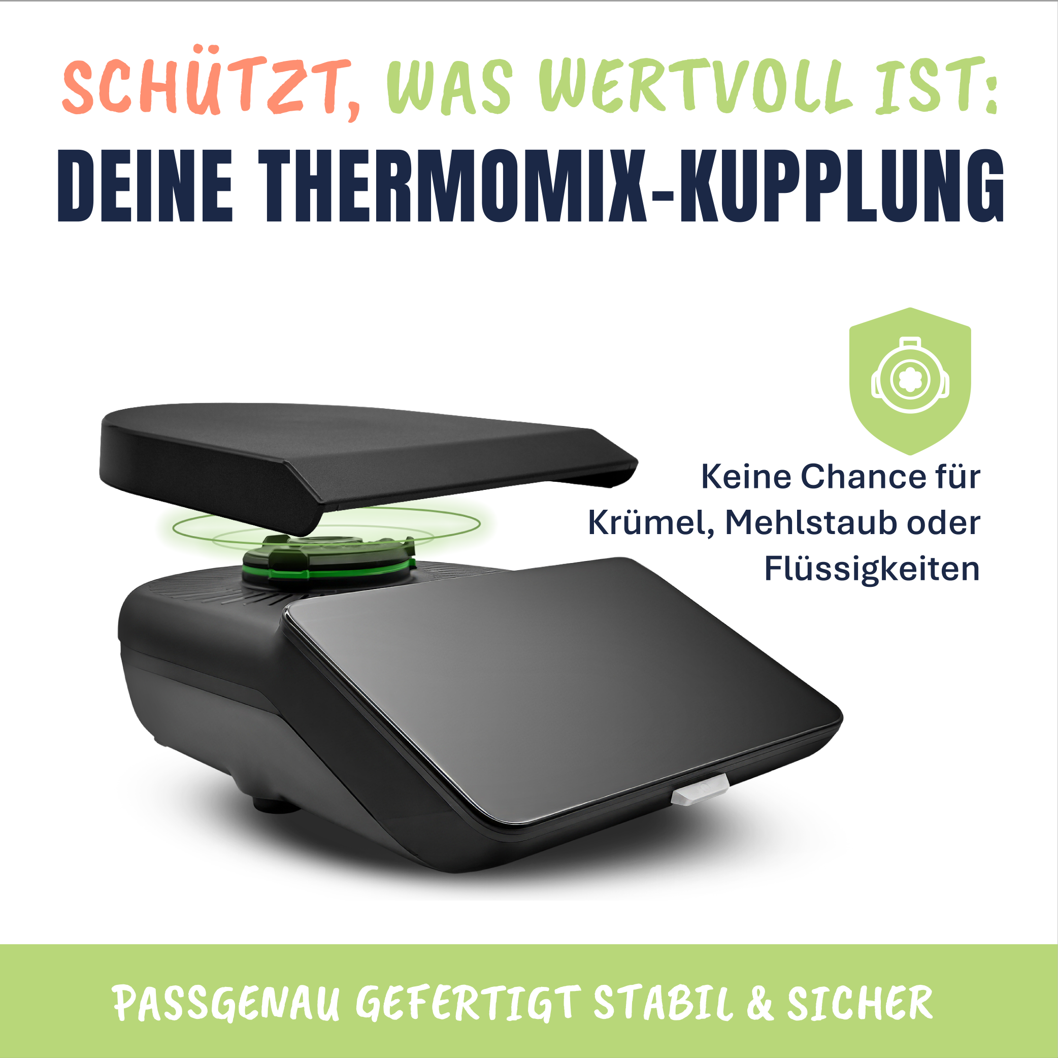 WiegeBase von MixFino® | Wiege-Aufsatz & Schutz für Thermomix TM7