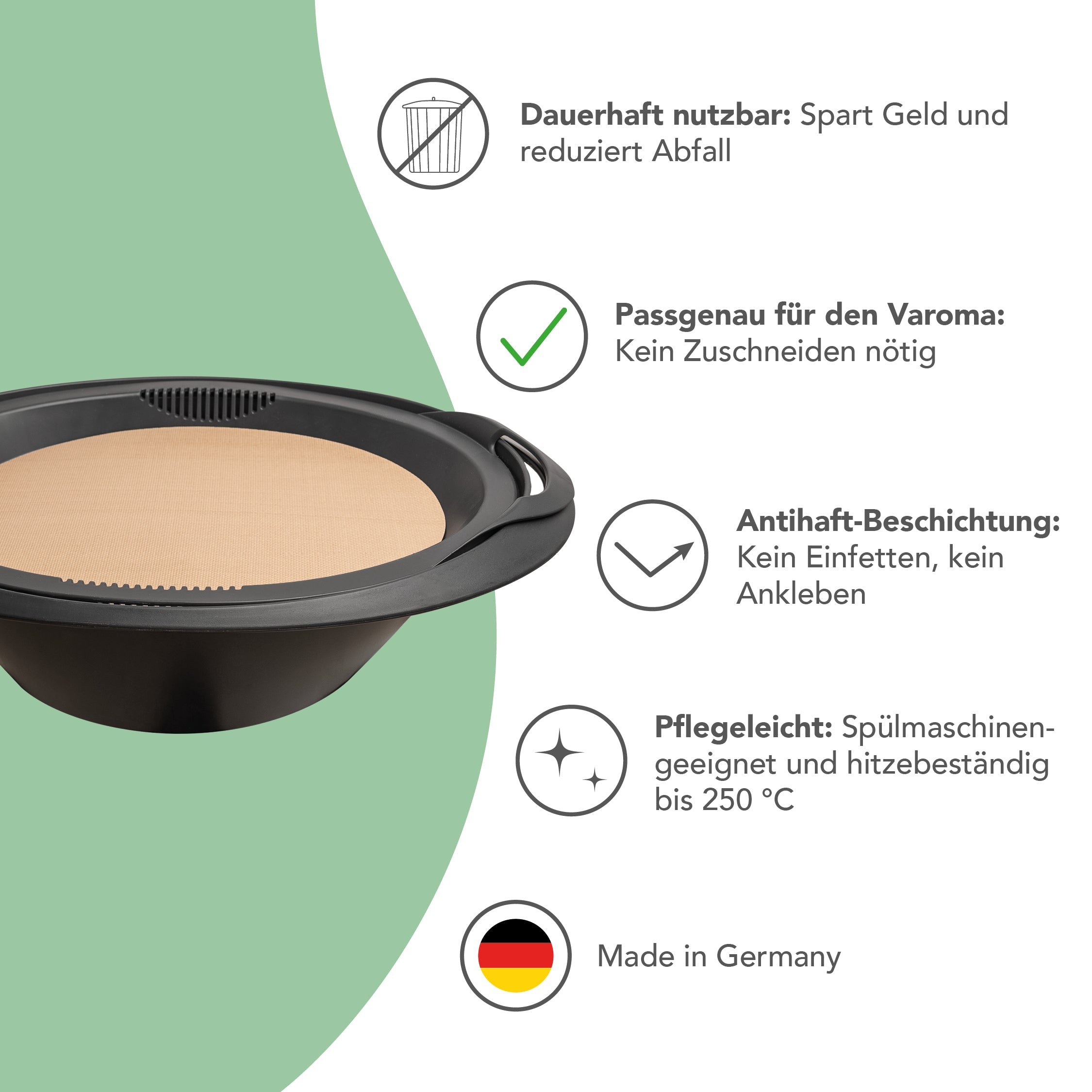 WunderGar® Permanent | Dauerbackfolie für TM6, TM5 und TM31 Varoma