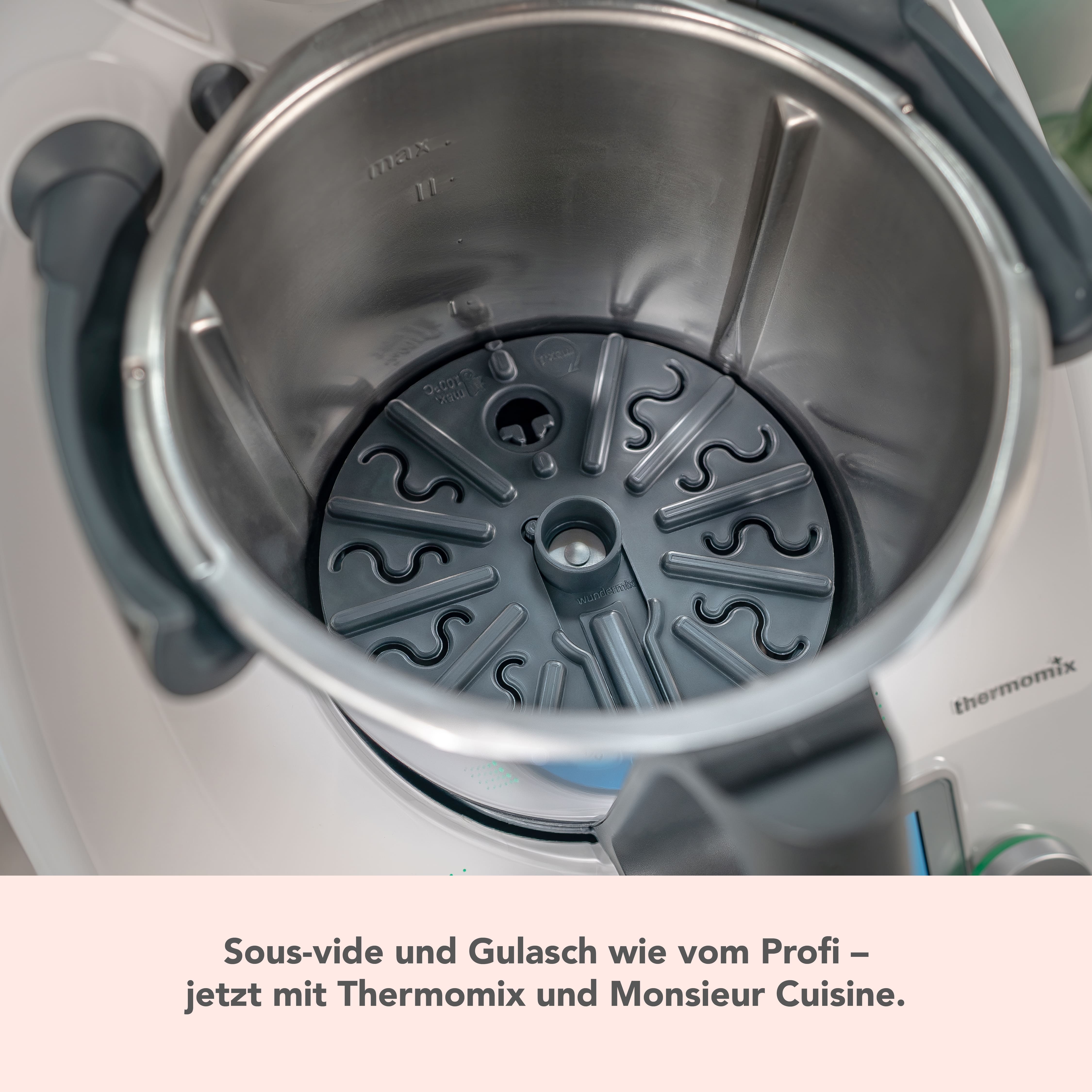 WunderPlate® (mit Träger) | Messerabdeckung für Thermomix TM7, TM6, TM5, TM31
