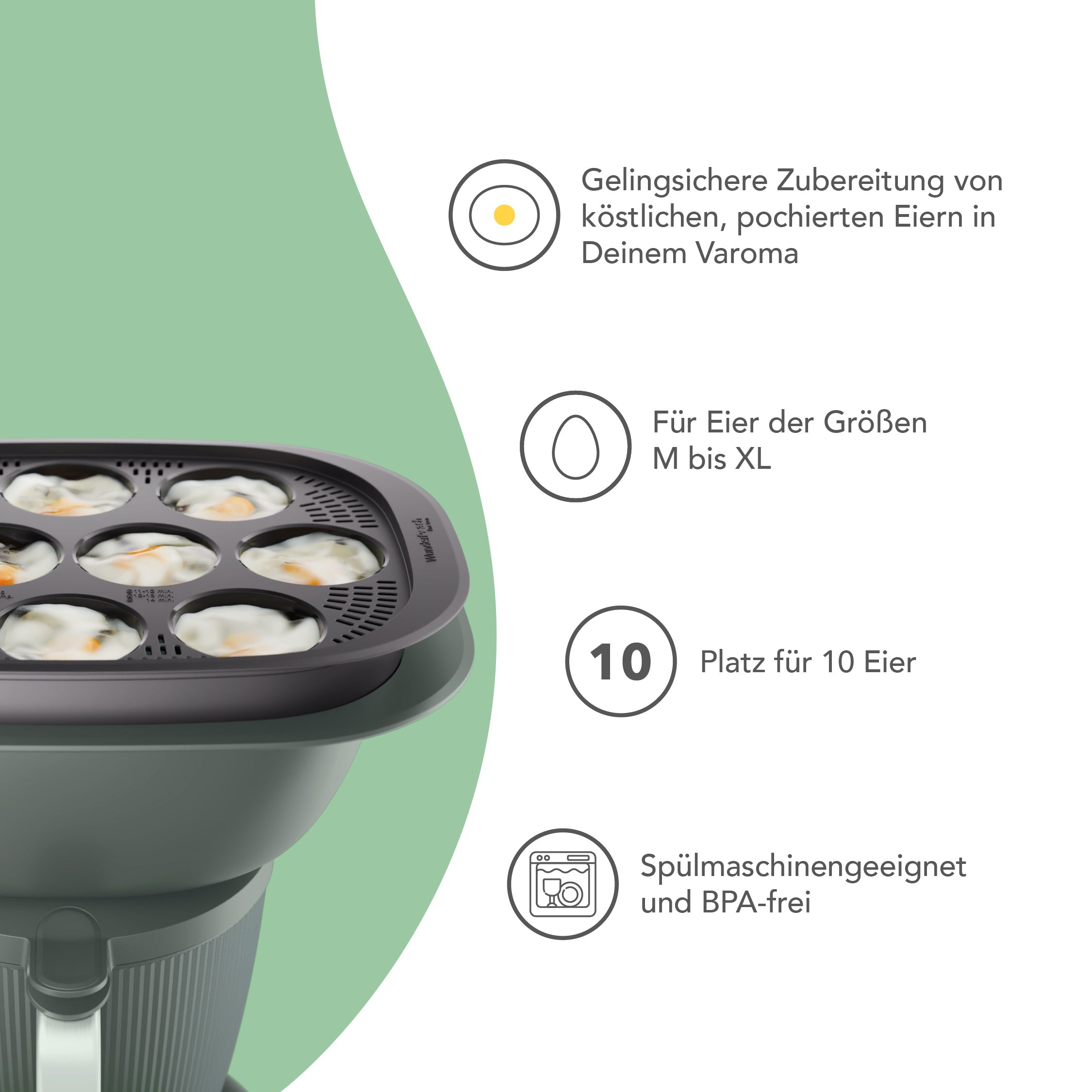 WunderPoach® for ten | Eierpochiereinsatz für TM7