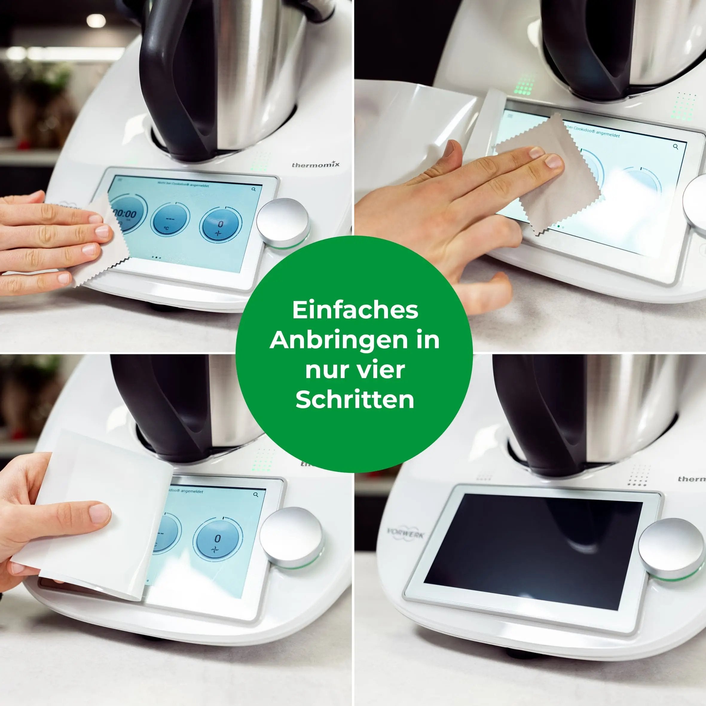 WunderScreen® Hybrid-Glas Displayschutz für Thermomix TM6