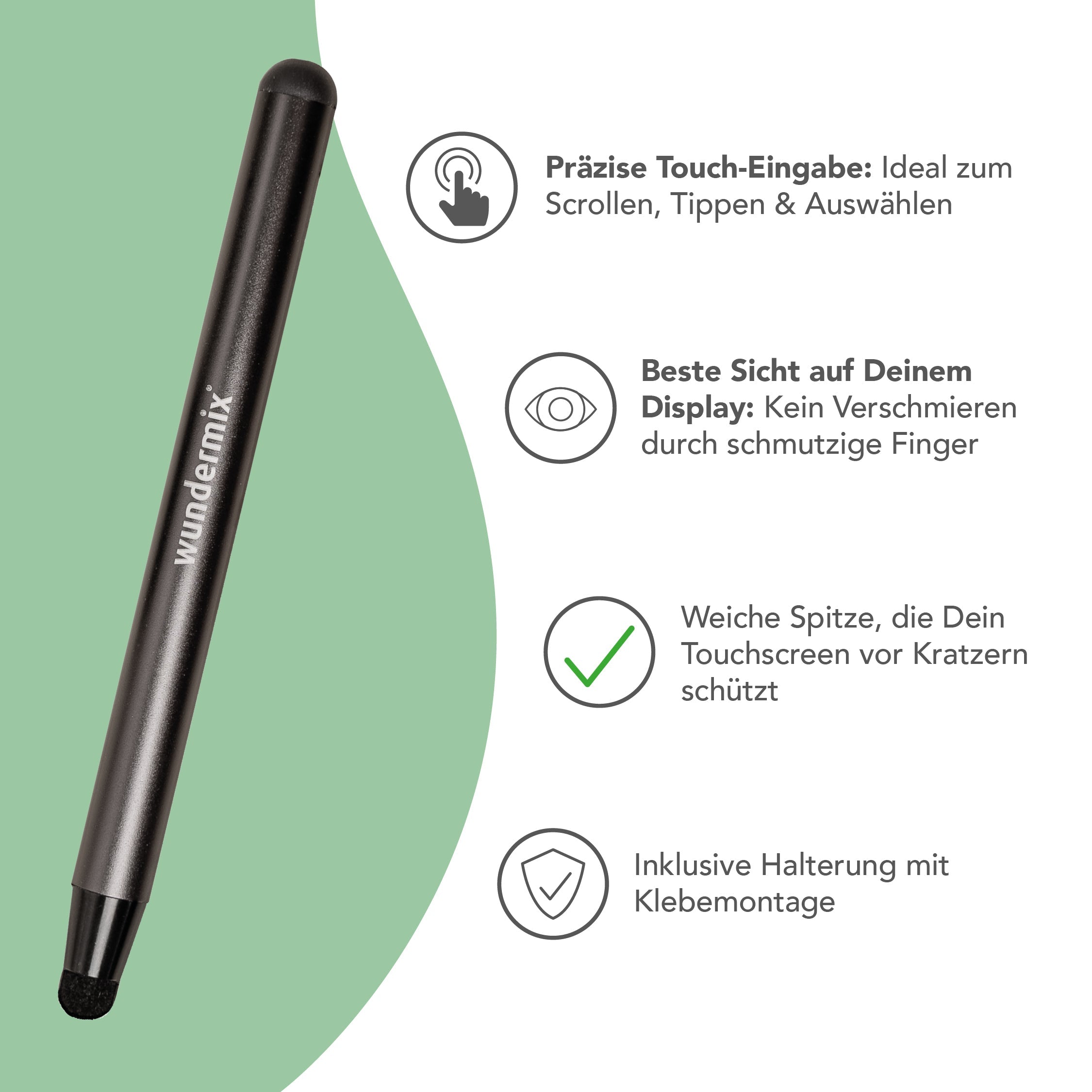 WunderScreen Spar-Set: Displayschutz und TouchPen für TM7