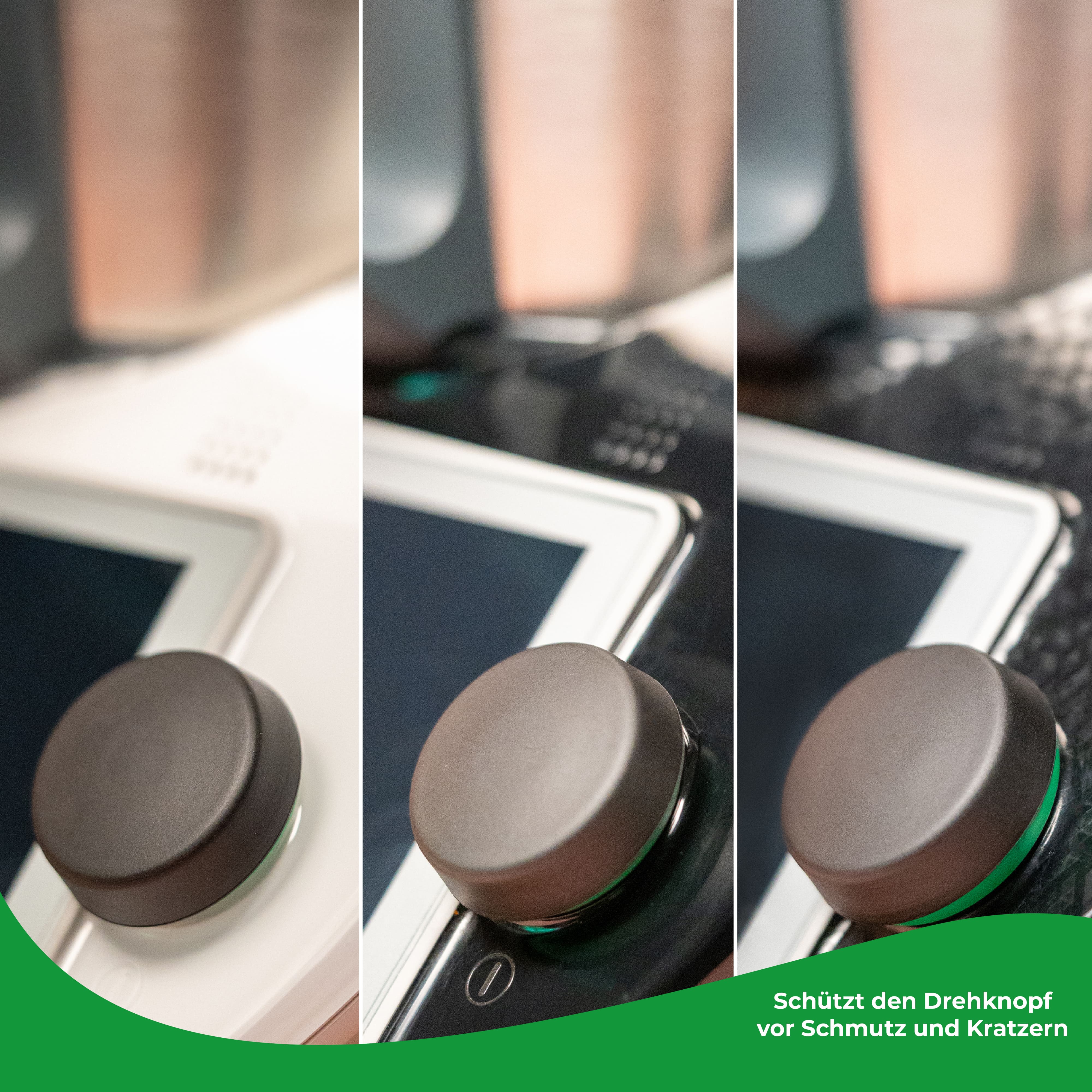 WunderWrap® Button | Drehknopfabdeckung für TM6, TM Friend | 2er-Set | schwarz