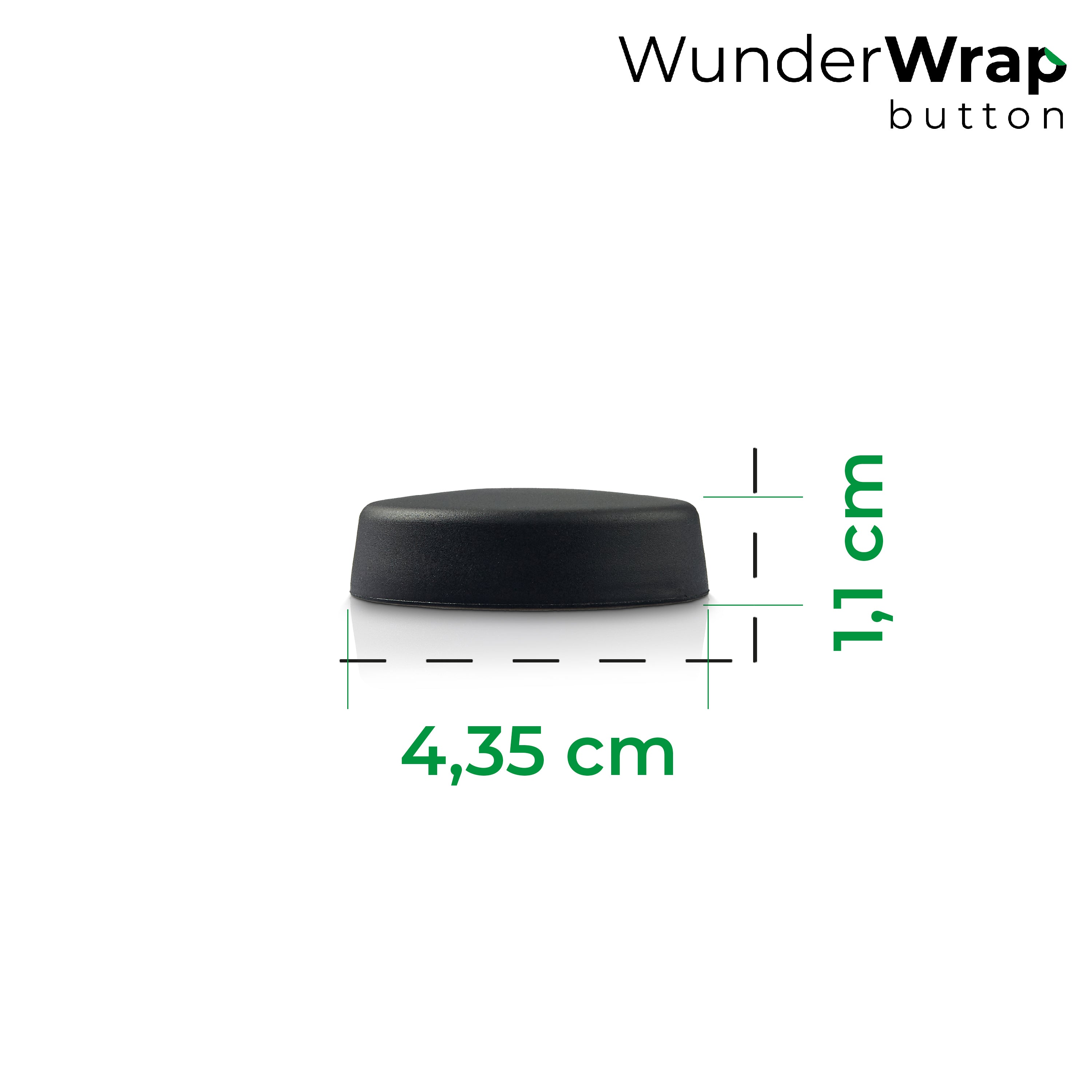 WunderWrap® Button | Drehknopfabdeckung für TM6, TM Friend | 2er-Set | schwarz