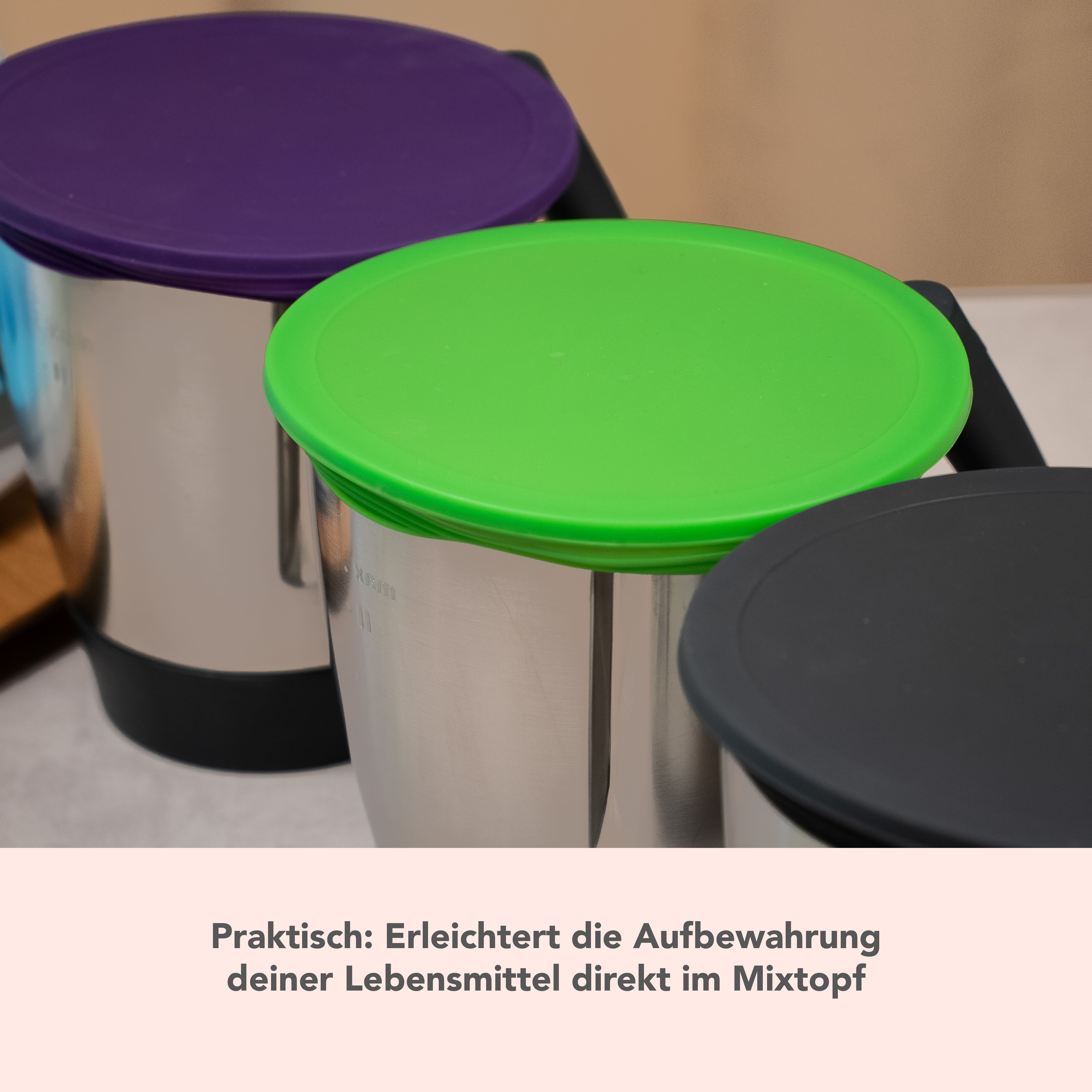 WunderLid® | Silikondeckel für Thermomix-Mixtopf TM7, TM6, TM5, TM31
