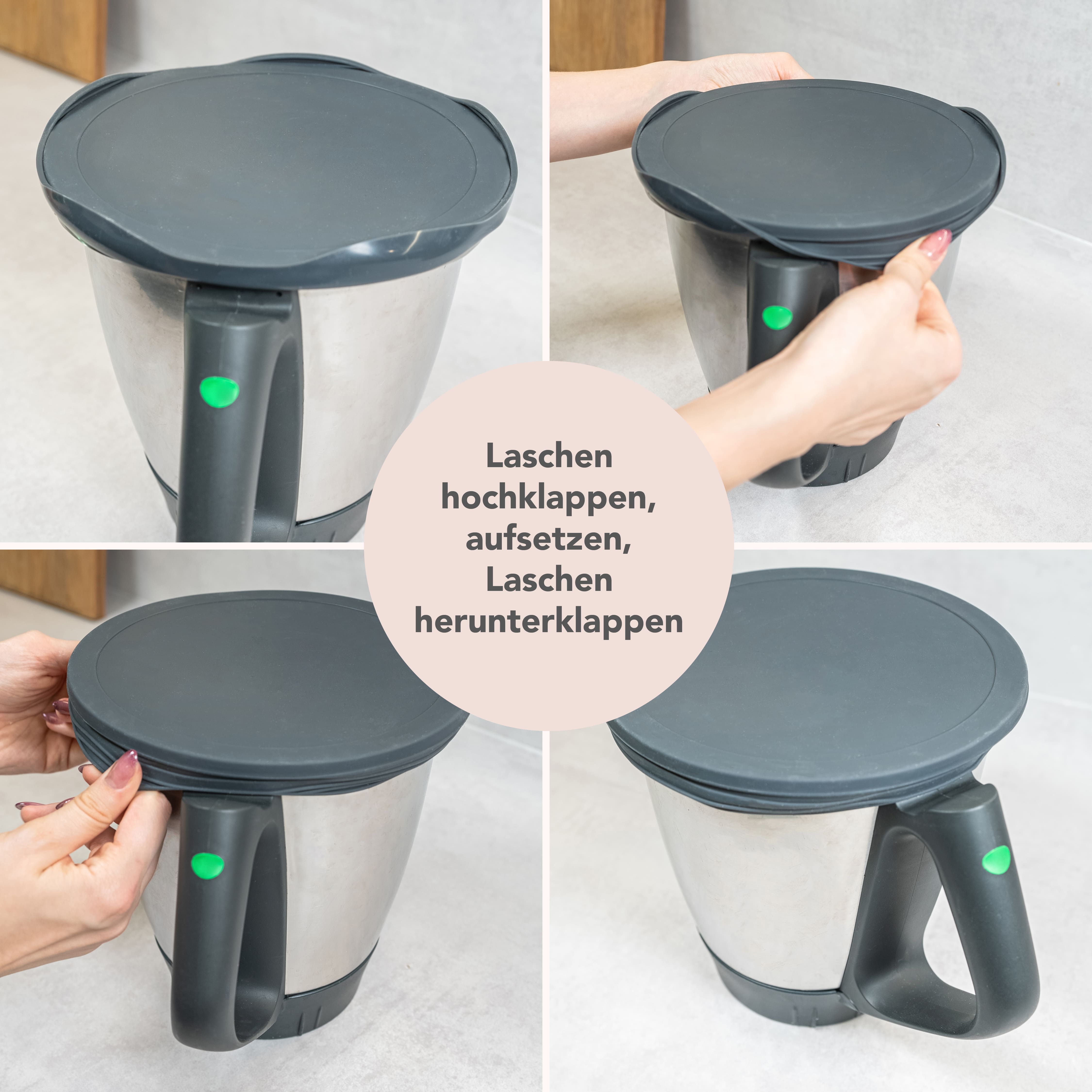 WunderLid® | Silikondeckel für Thermomix-Mixtopf TM7, TM6, TM5, TM31