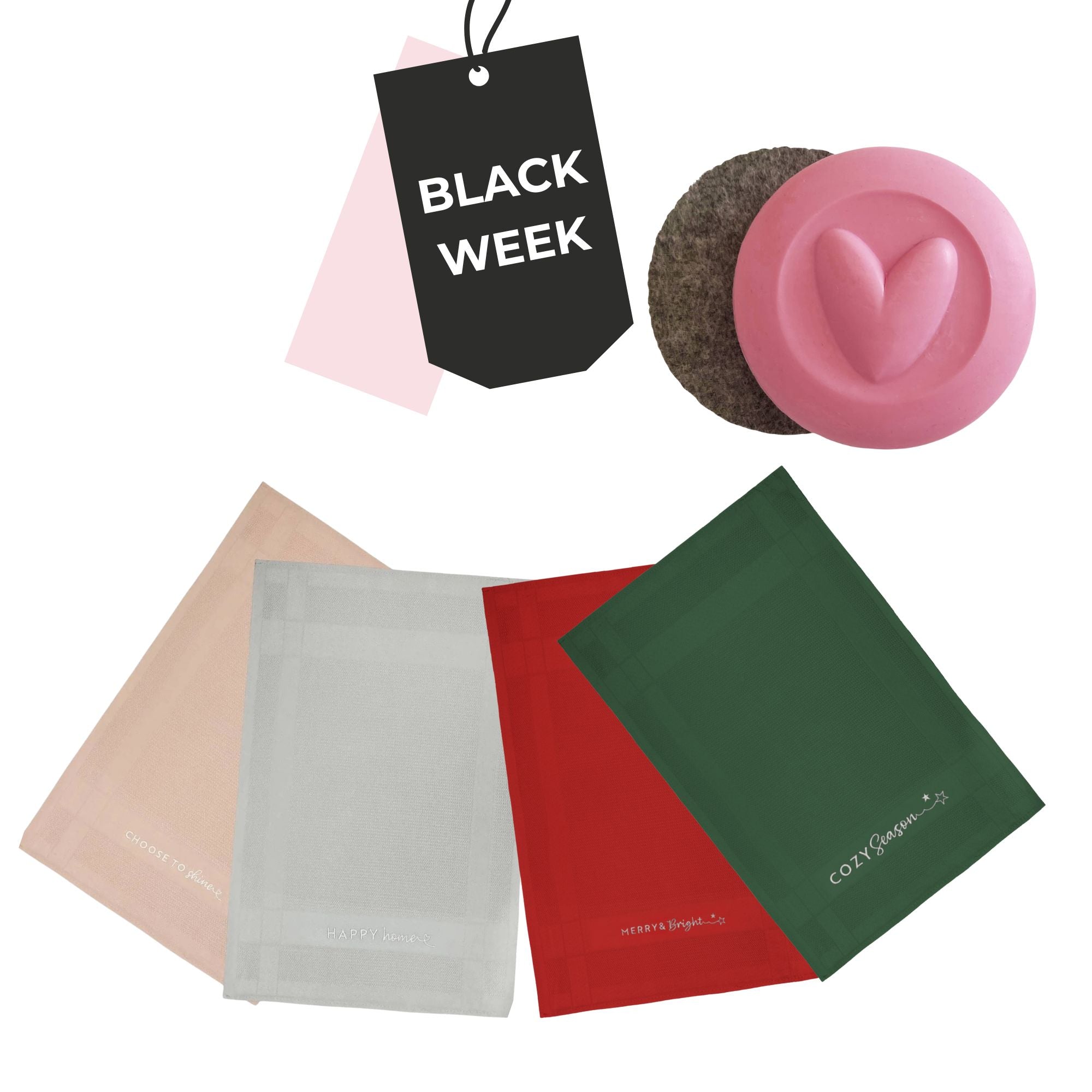 Pink Sunrise Seife & 2x Mikrofasertücher-Sets | food with love Edition