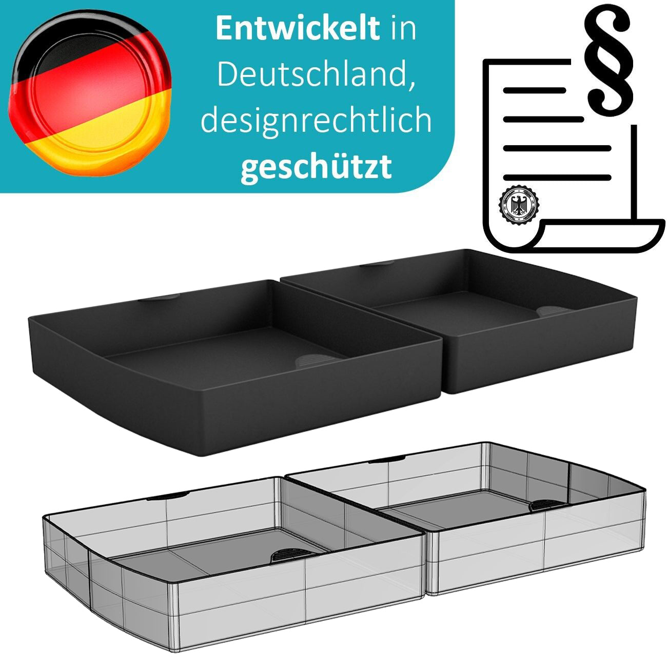 ZauberFry | Backschalenteiler kompatibel mit Tefal OptiGrill XL, Elite, Plus