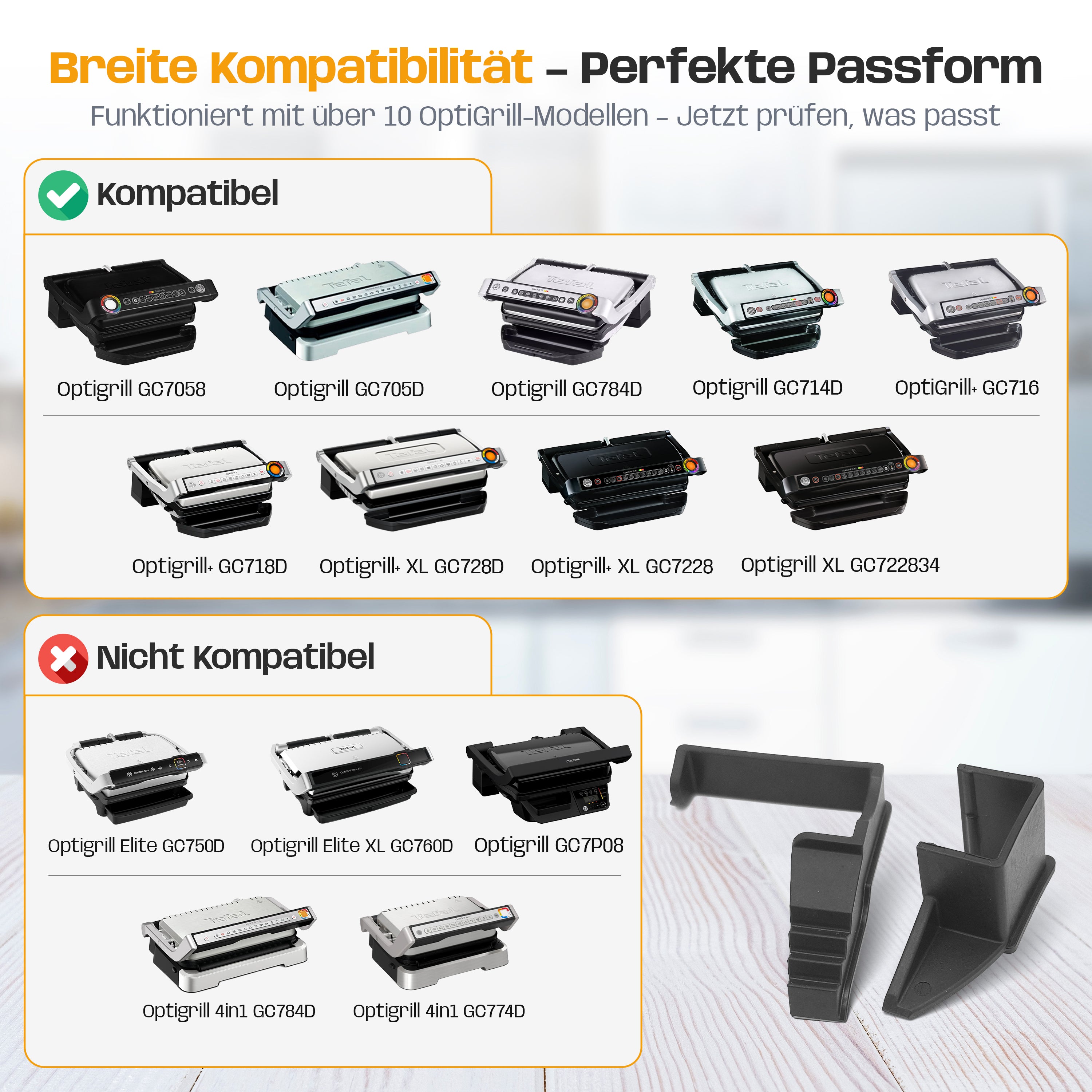 Abstandshalter Clip für Tefal Optigrill & OptiGrill XL