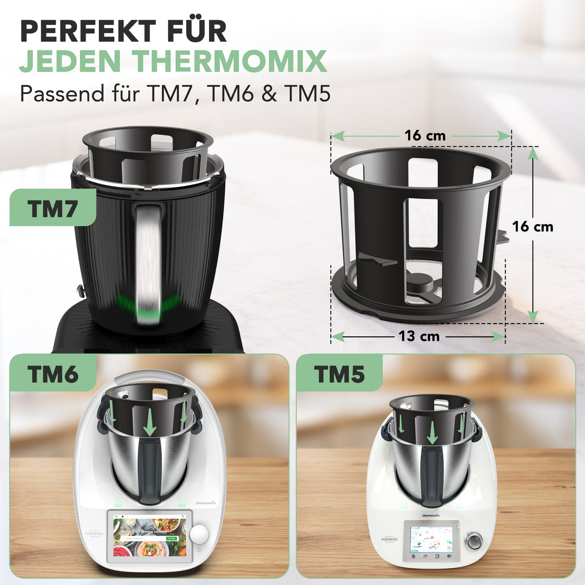 Plantimizer | Pflanzenmilch-Filter für Thermomix TM7, TM6 & TM5