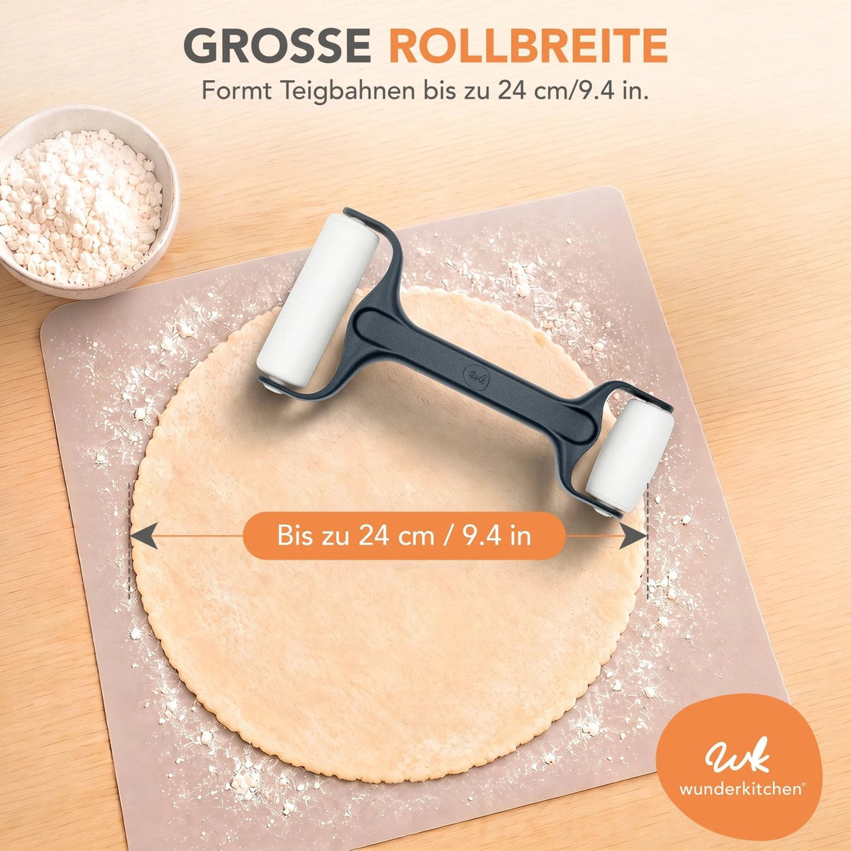 RollPro V2 | Teigroller mit zwei unterschiedlich großen Walzen