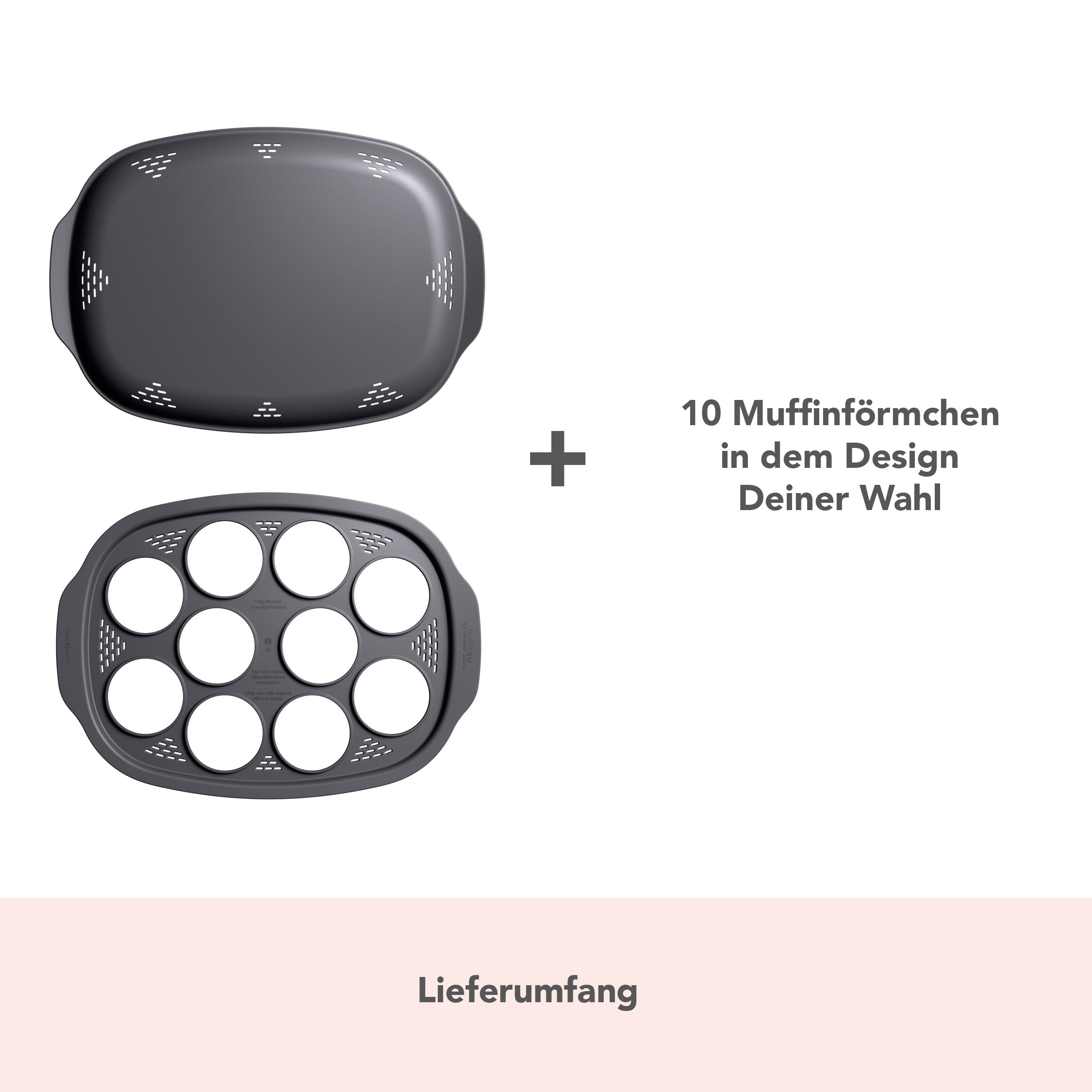 Muffinizer® | inkl. 10 Förmchen für Monsieur Cuisine Smart, Trend, Connect