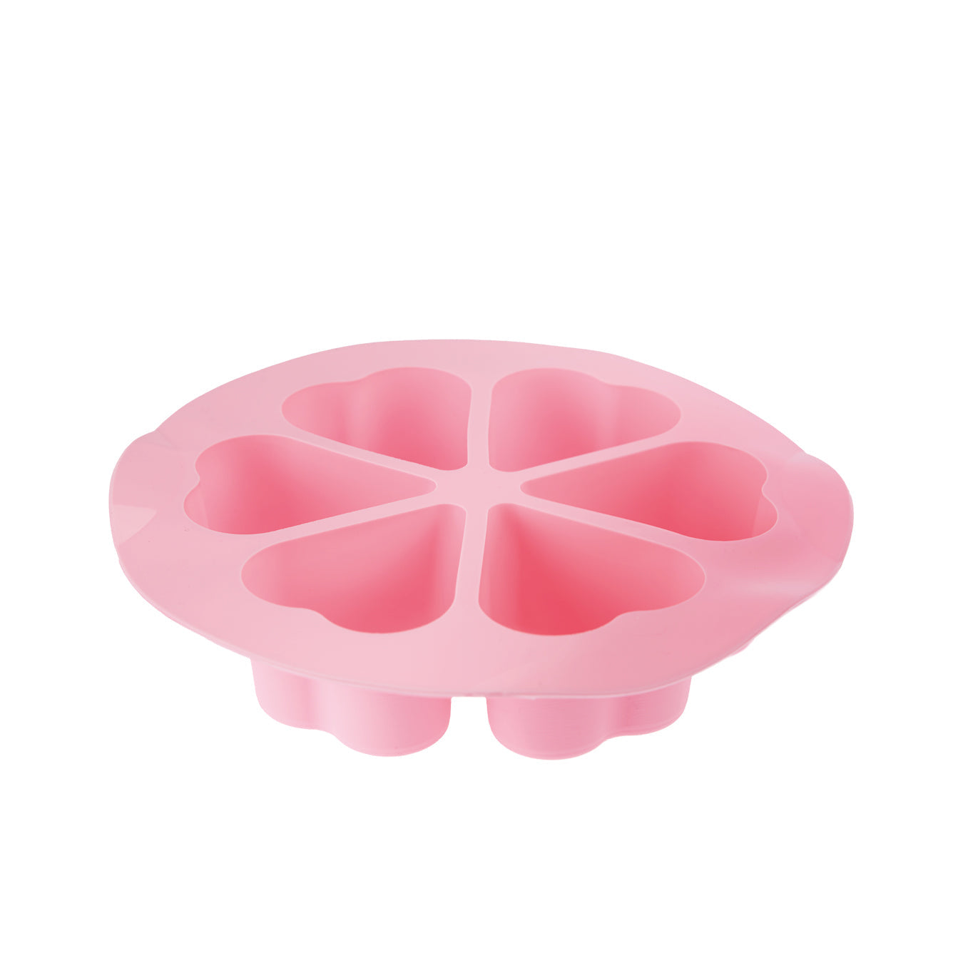 Silikon-Muffinform rosa Herzen - ideal für Varoma und Dampfgaraufsatz Monsieur Cuisine
