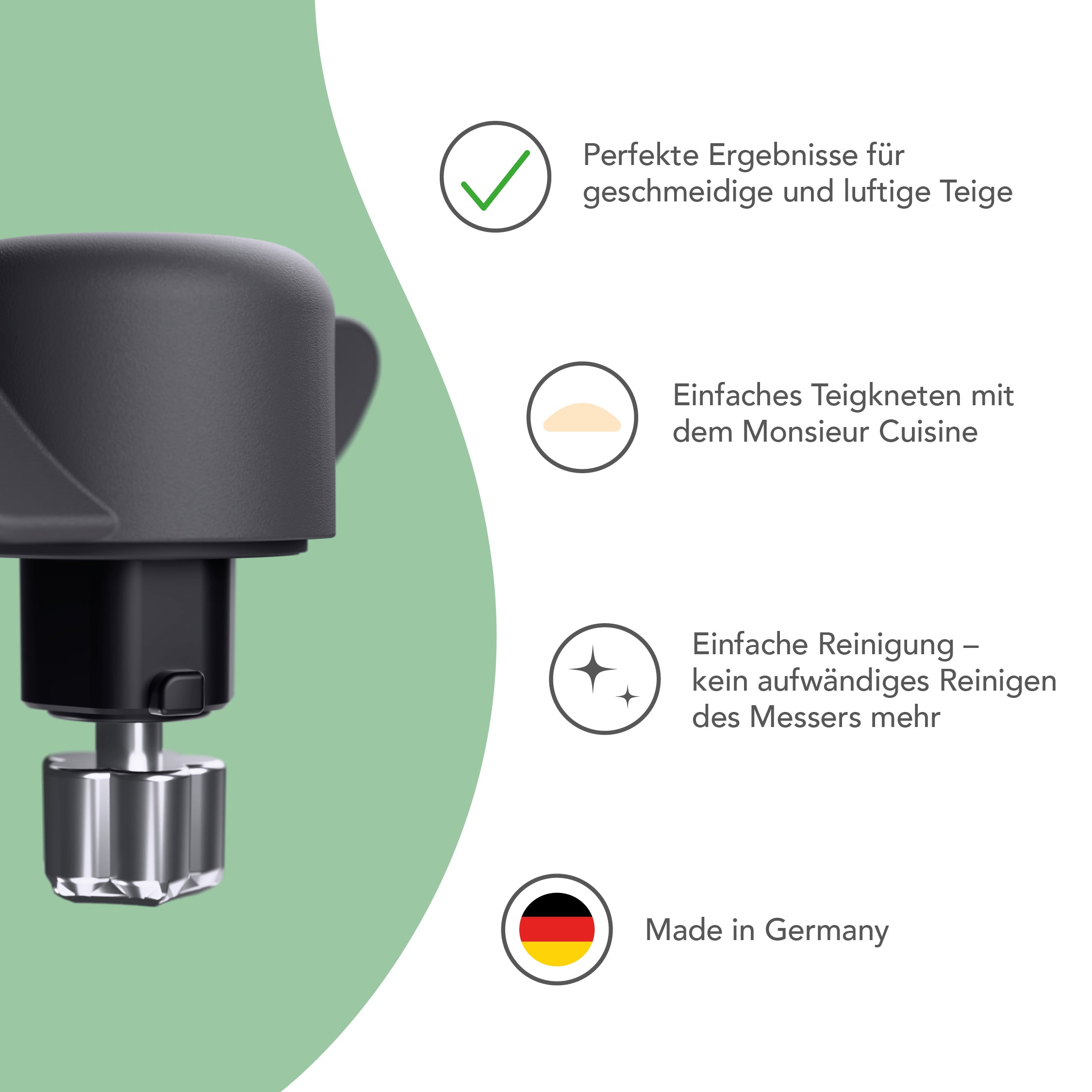 TeigMeister | Kneteinsatz für Monsieur Cuisine Connect, Trend, Smart