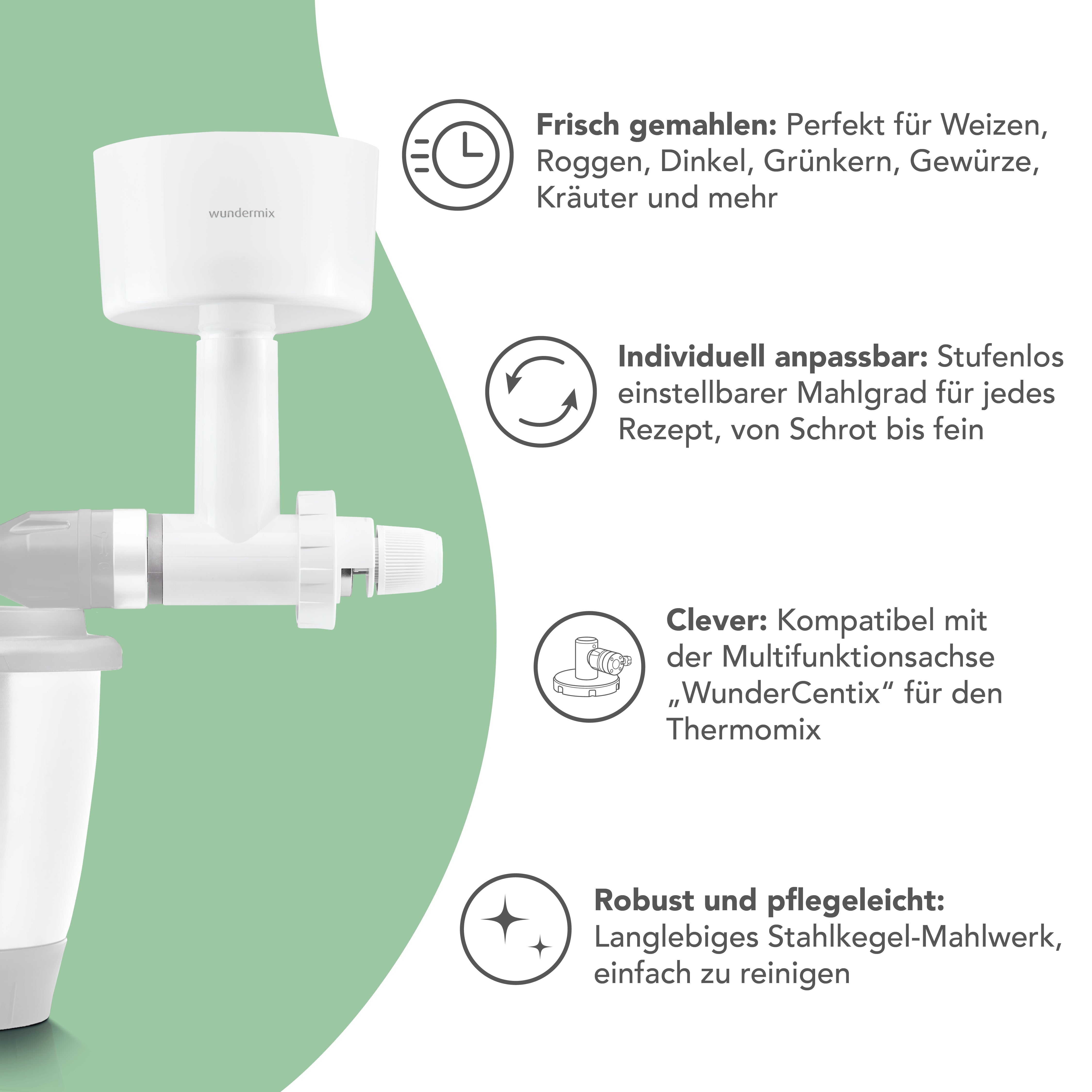 WunderCentix® Starter-Set "Getreidemühle" für TM6, TM5