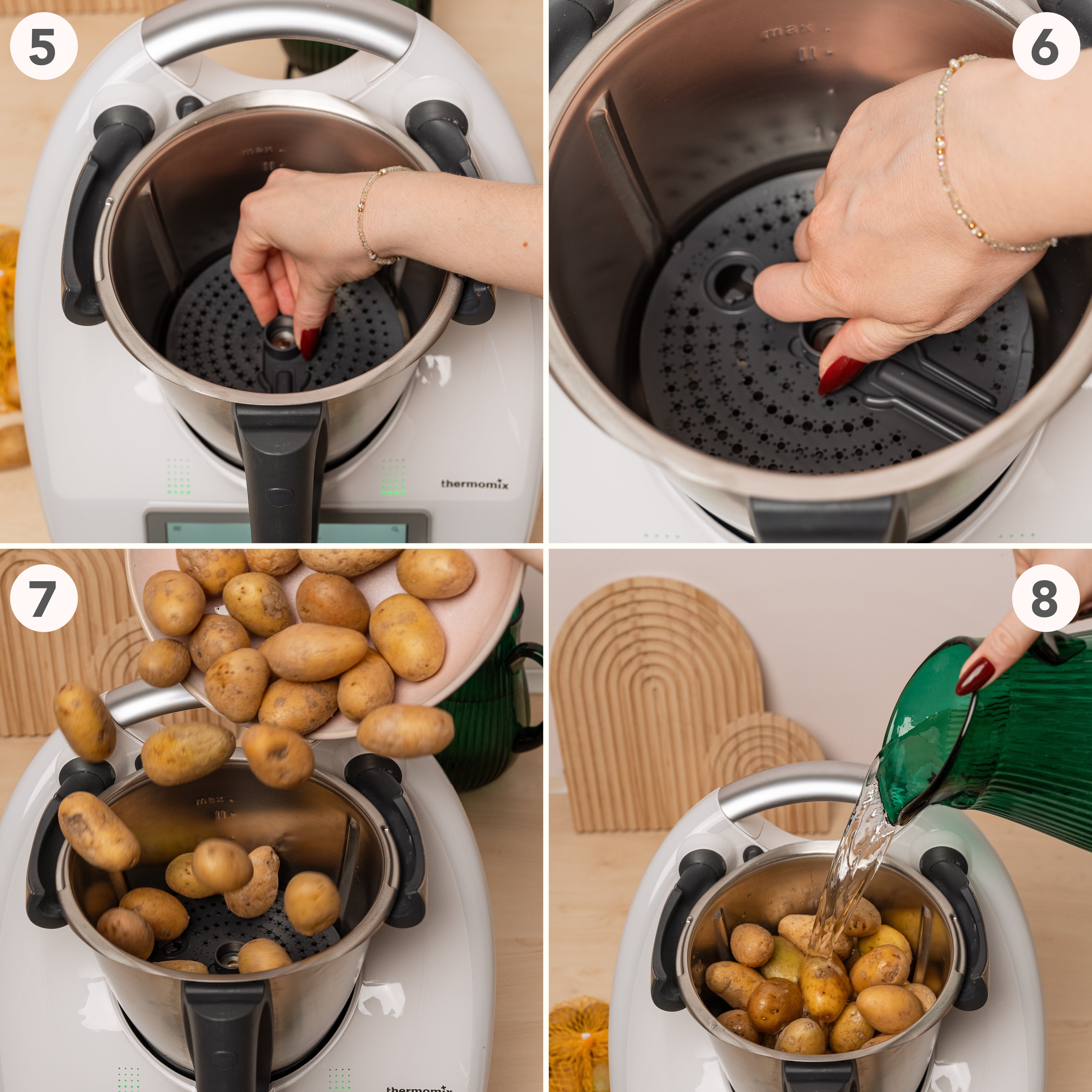 WunderPeeler® | V2 | Kartoffelschäler-Aufsatz für Thermomix TM7, TM6, TM5, TM31