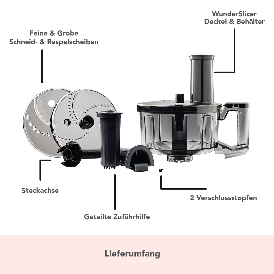 WunderSlicer® V2 | Gemüseschneider für Thermomix TM6, TM5